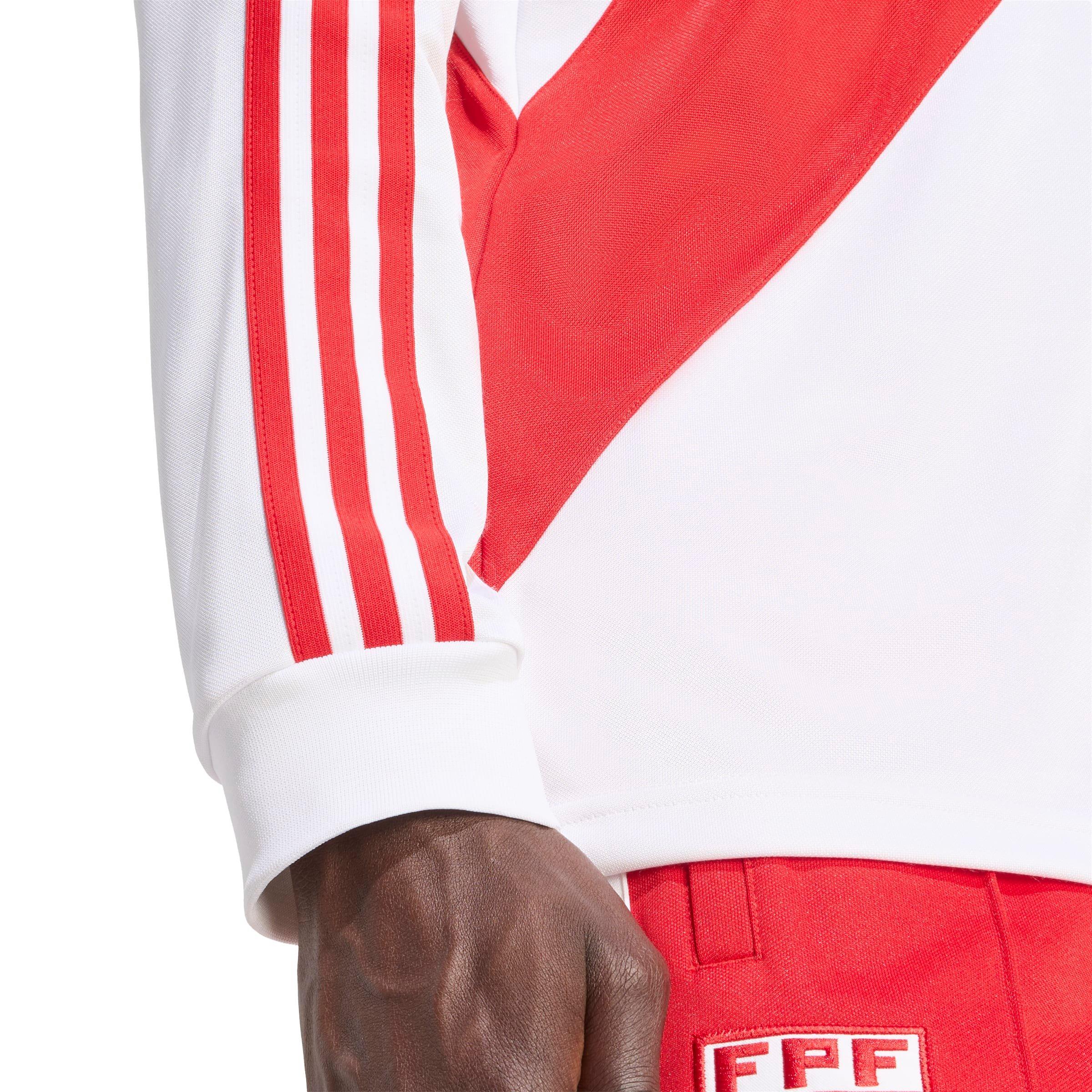 adidas Originals Men's Peru 1978 Jersey -White/Red - WHITE/RED Thumbnail View 4