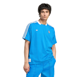 adidas Originals Men's Real Madrid Terrace Icons Jersey -Blue