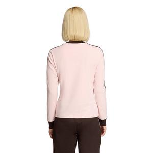 adidas Originals Women's 3 Stripes Long Sleeve Slim T-Shirt - Pink