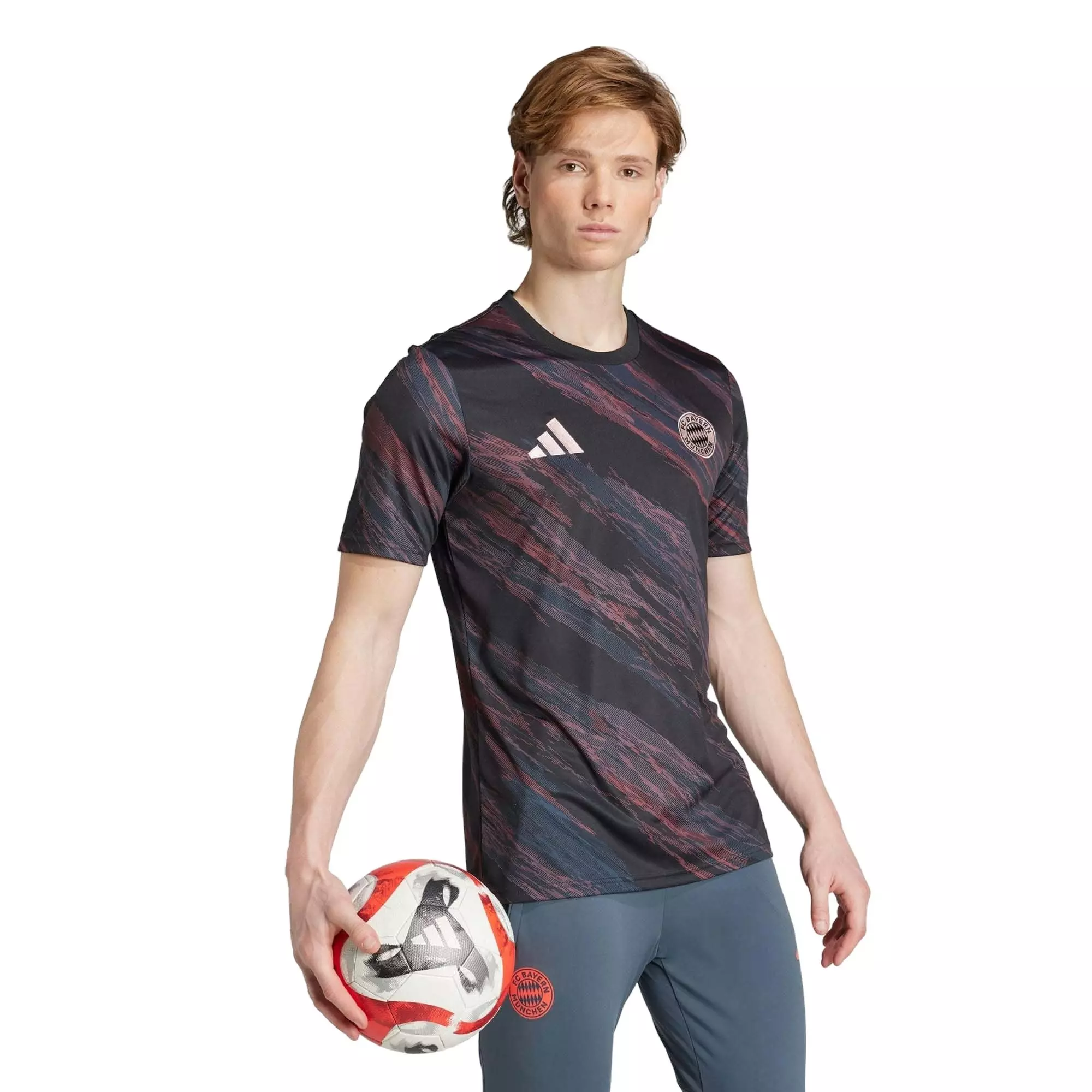 adidas Men's FC Bayern 25/26 Pre-Match Jersey - Black - BLACK