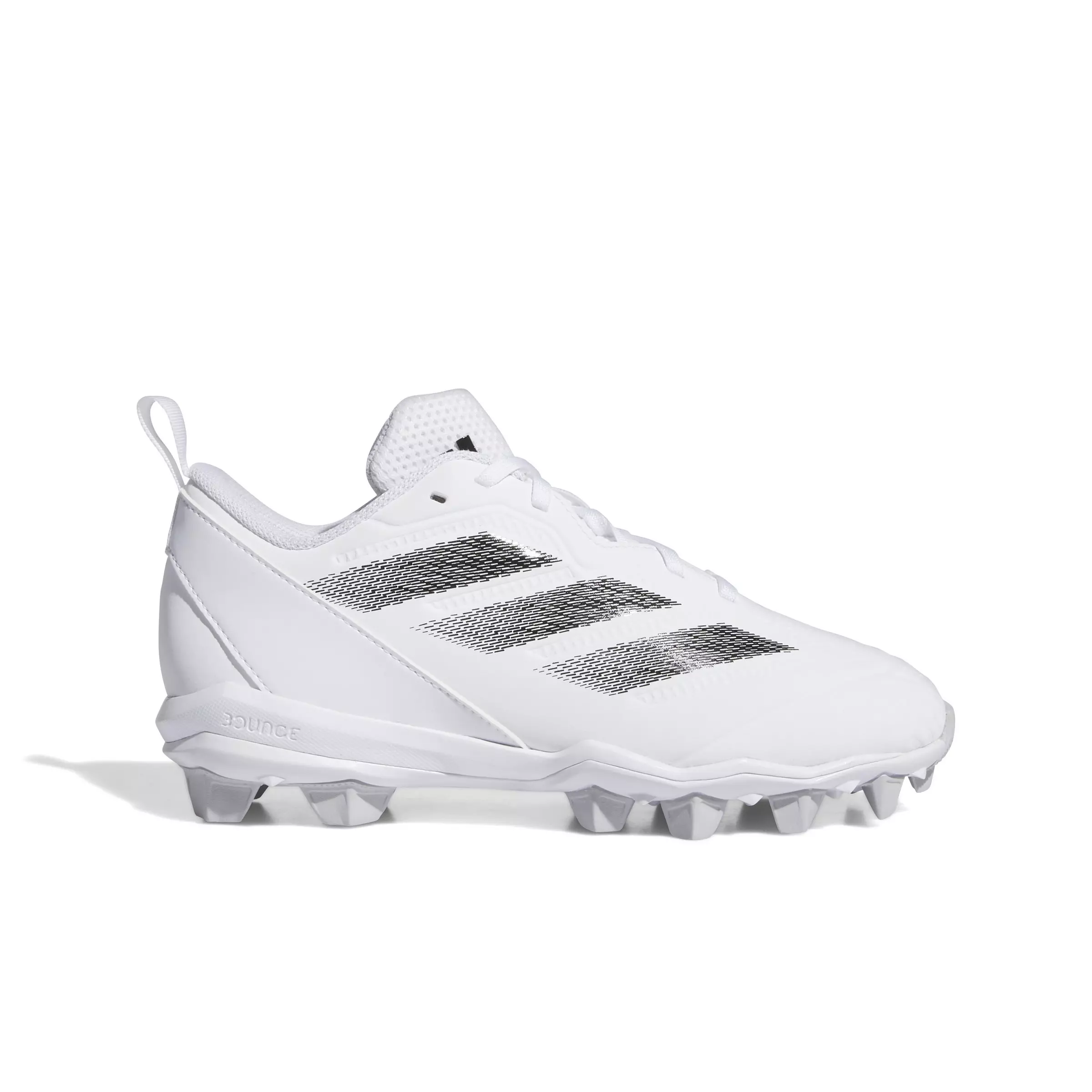 adidas Adizero Instinct "Ftwr White/Core Black/Team Light Grey" Grade School Girls' Softball Cleat - WHITE/BLACK/LT GREY