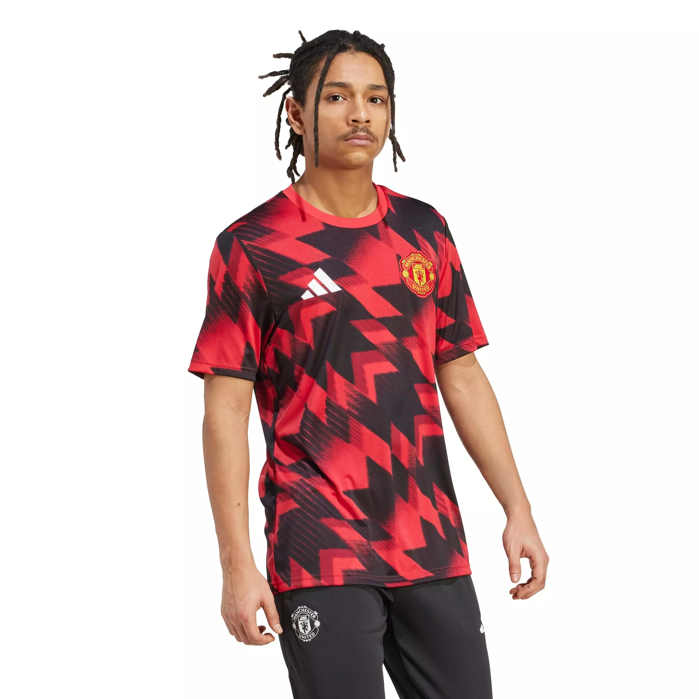 adidas Men's Manchester United 25/26 Pre-Match Jersey -Red - RED