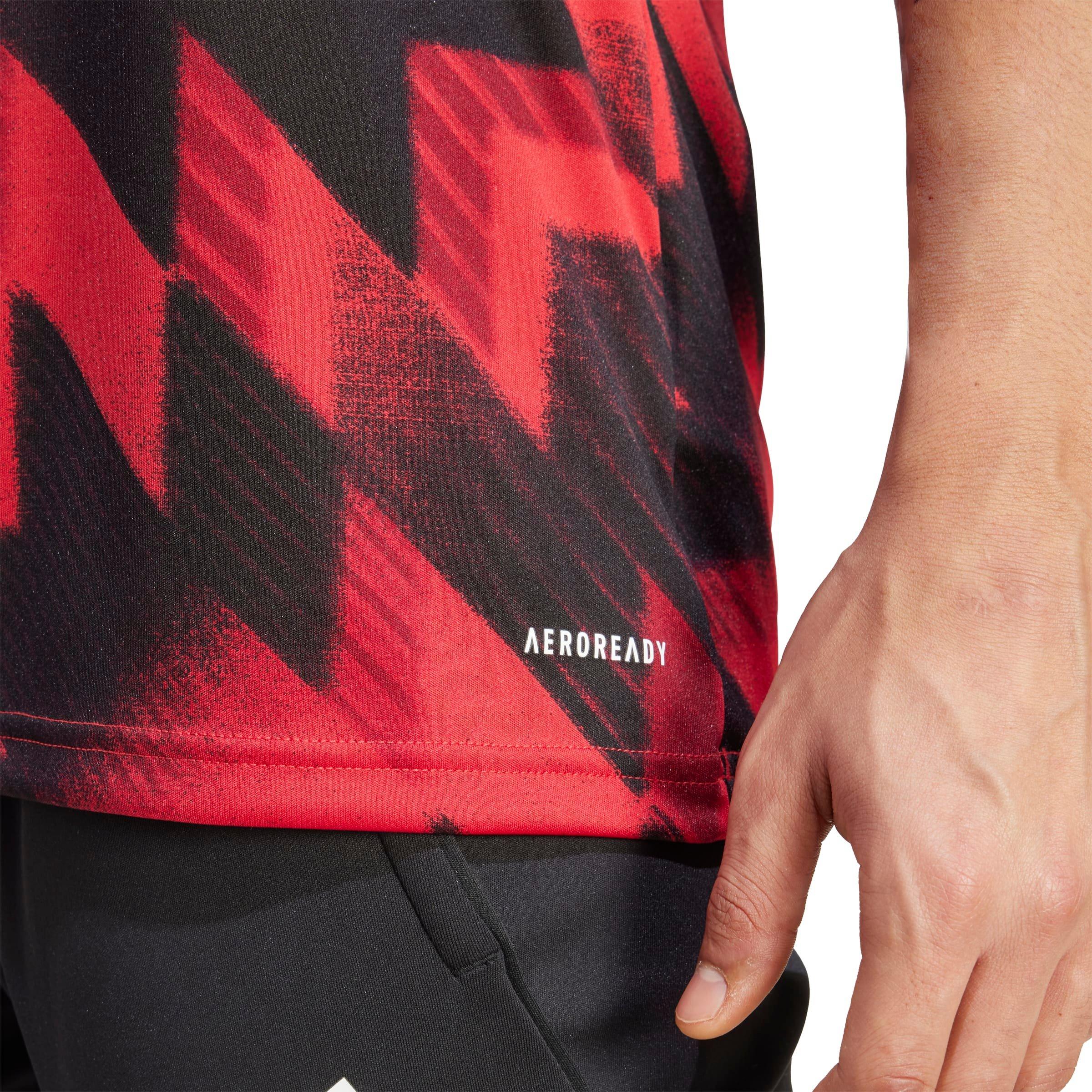 adidas Men's Manchester United 25/26 Pre-Match Jersey -Red - RED Thumbnail View 4