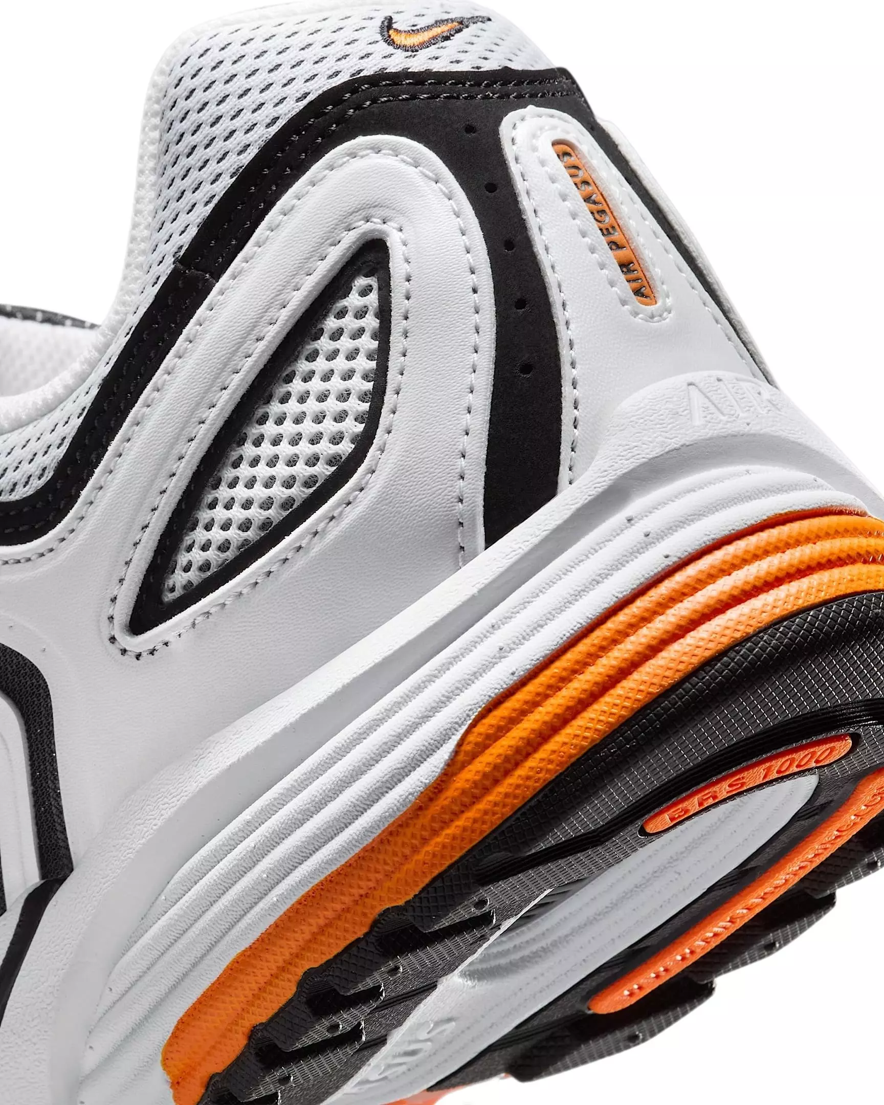 Nike Air Pegasus 2005 "White/Black/Metallic Silver/Safety Orange" Men's Shoe - WHITE/BLACK/SILVER/ORANGE