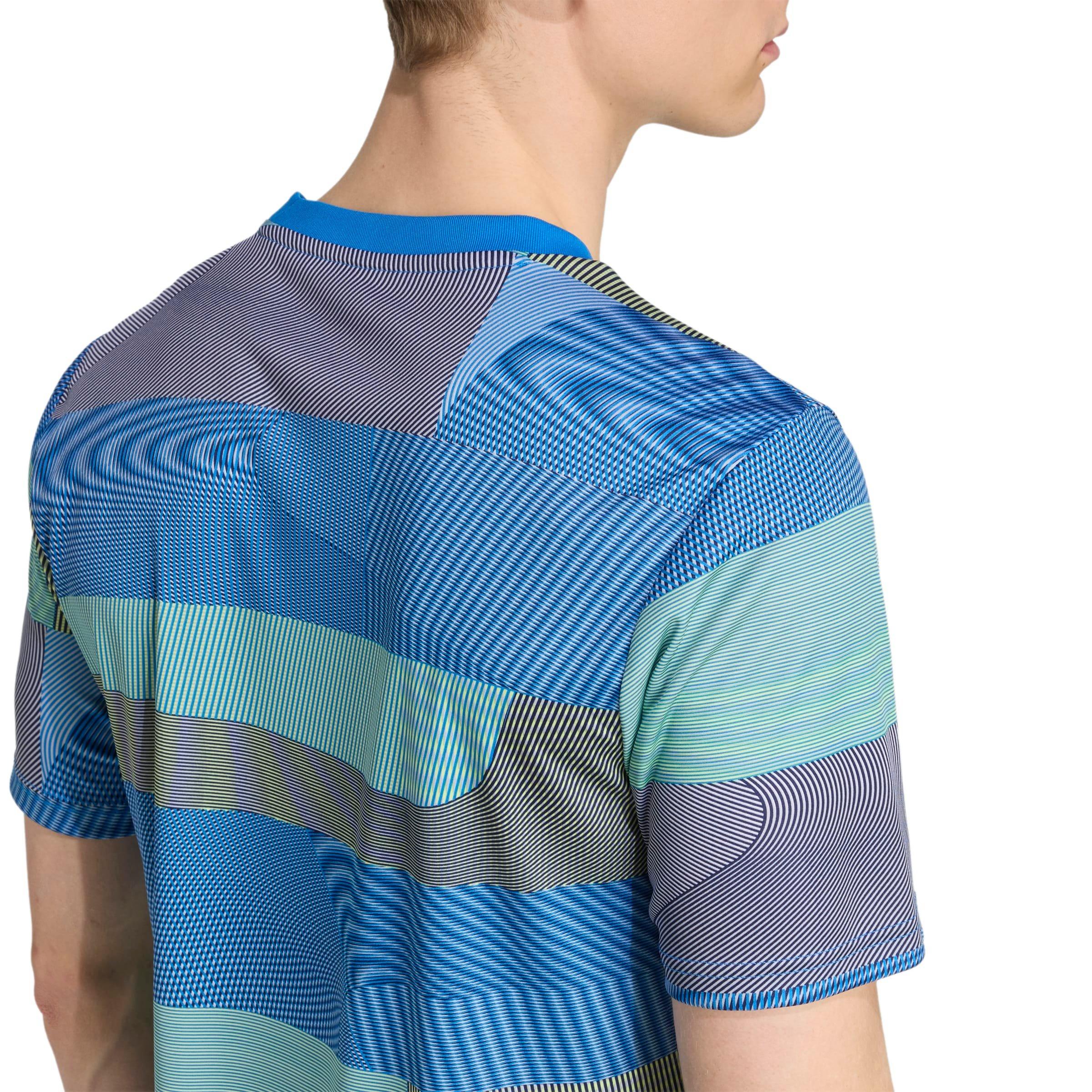 adidas Men's Real Madrid 25/26 Pre-Match Jersey - Blue - BLUE Thumbnail View 4