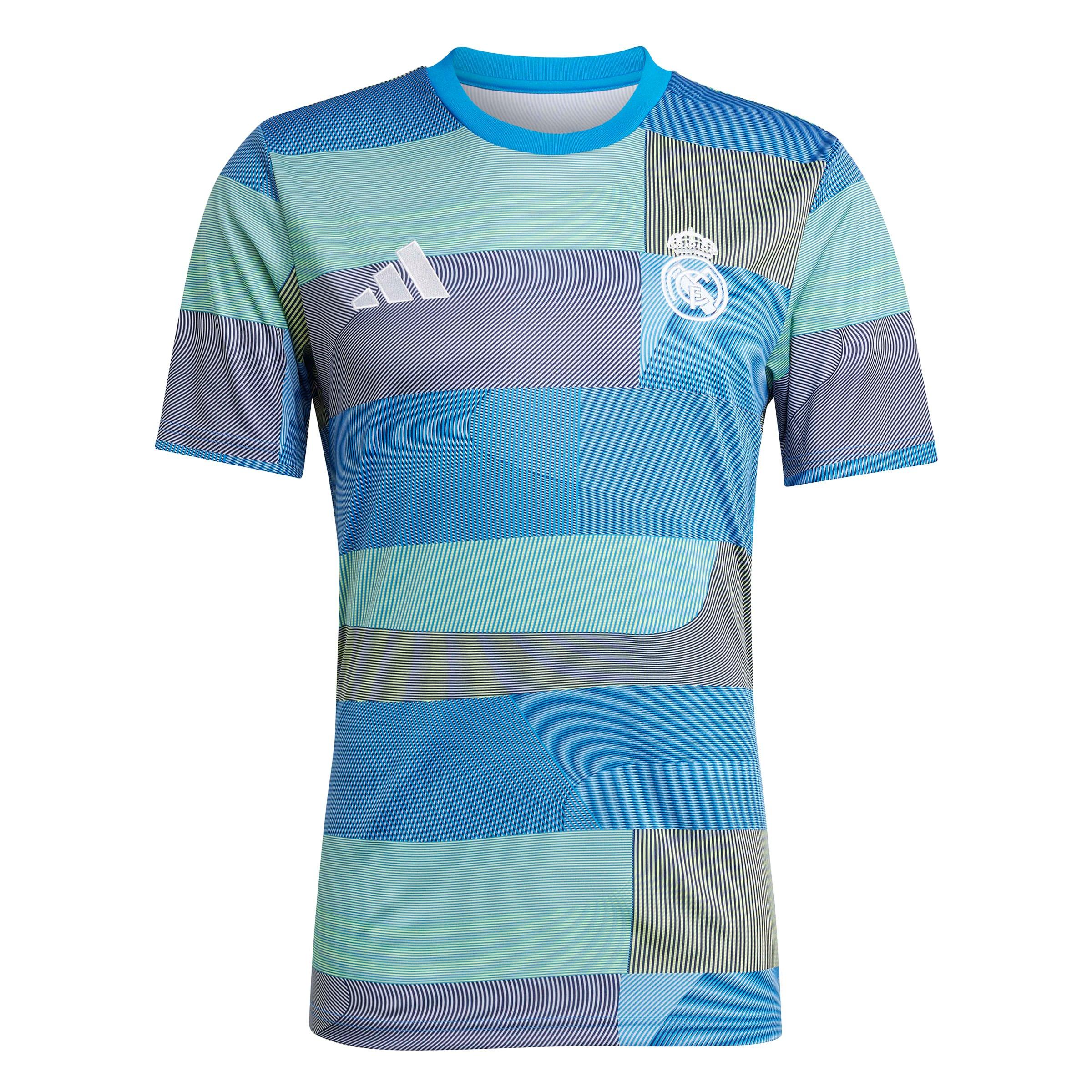 adidas Men's Real Madrid 25/26 Pre-Match Jersey - Blue - BLUE Thumbnail View 5