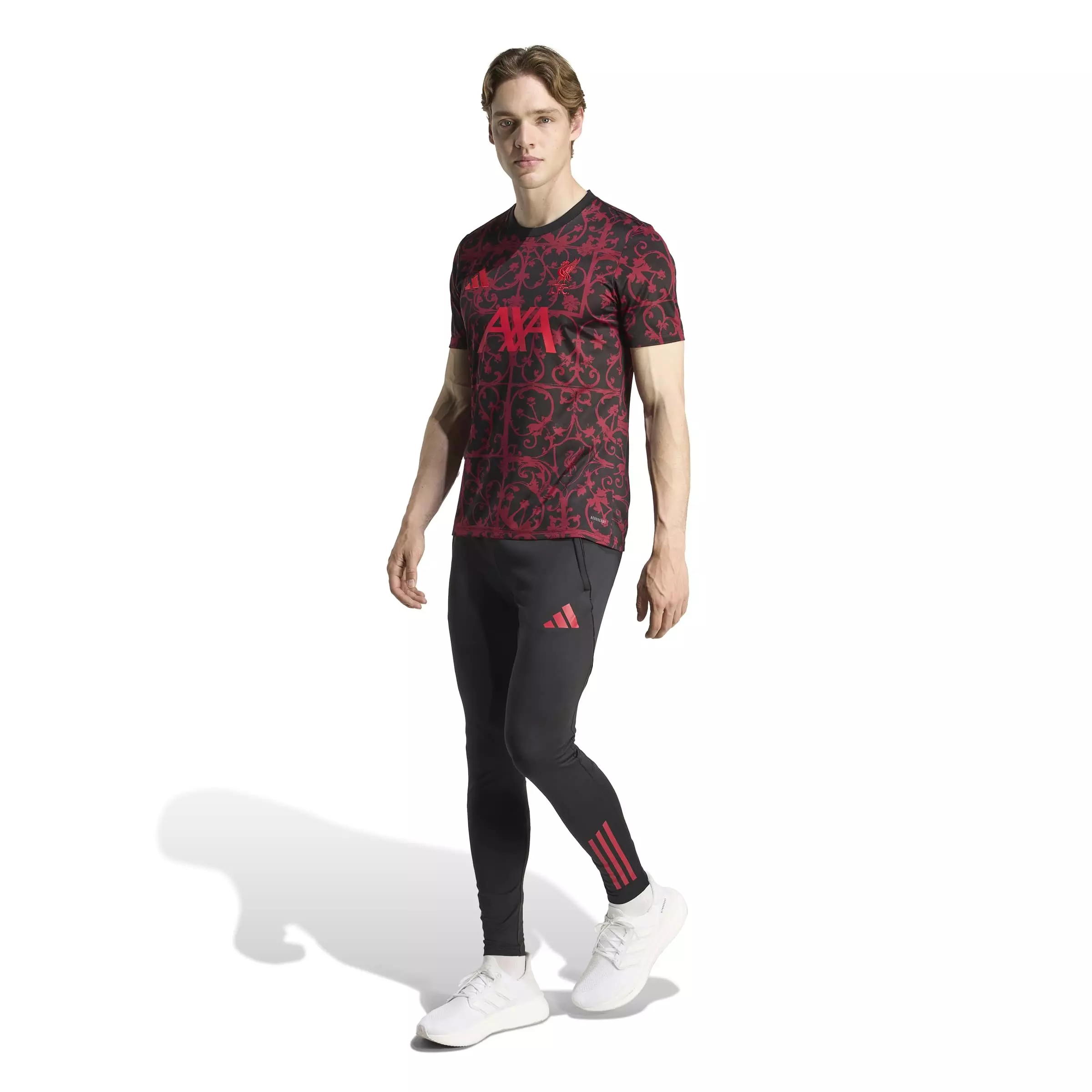 adidas Men's Liverpool FC 25/26 Pre-Match Jersey - Black/Red - BLACK/RED