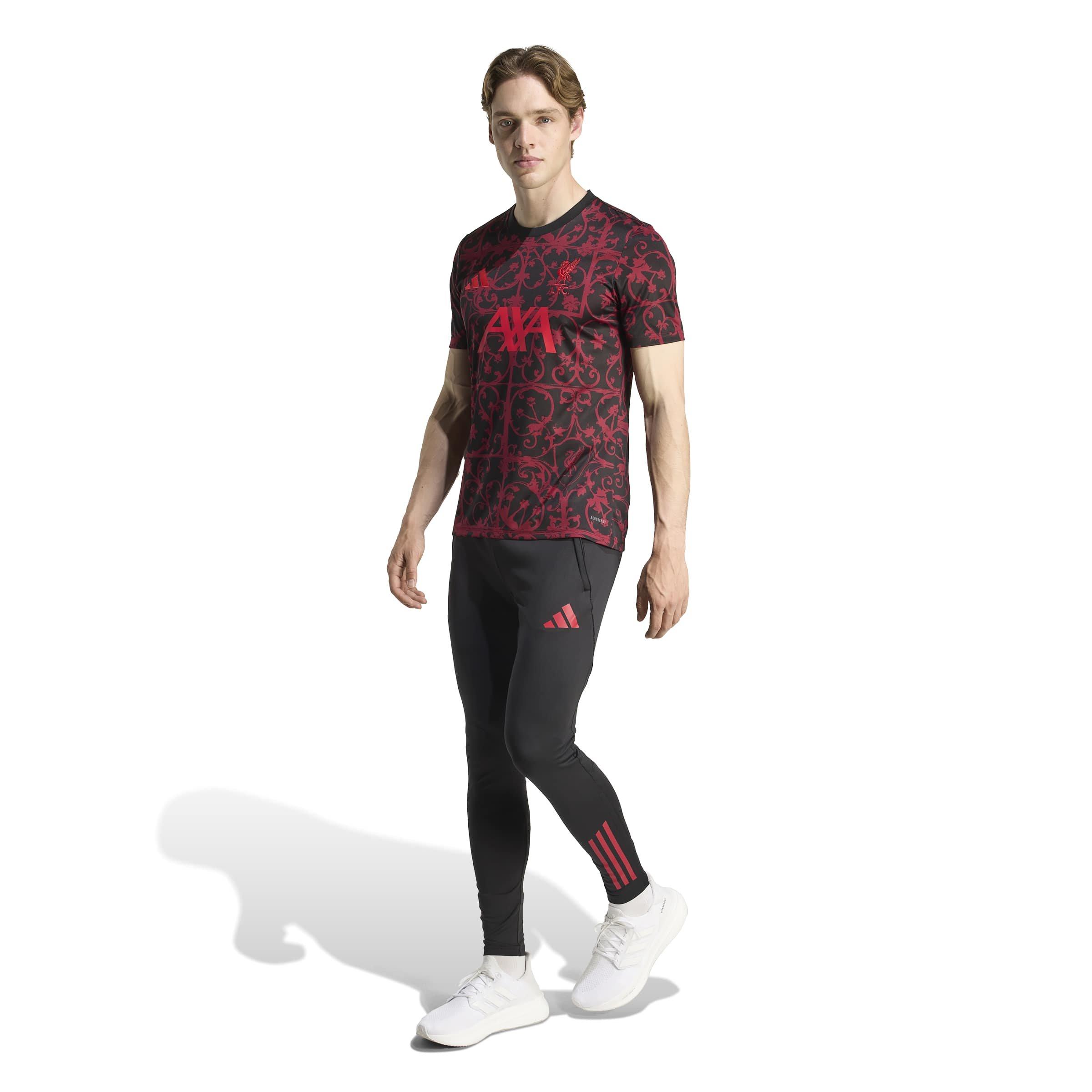 adidas Men's Liverpool FC 25/26 Pre-Match Jersey -Black/Red - BLACK/RED Thumbnail View 6