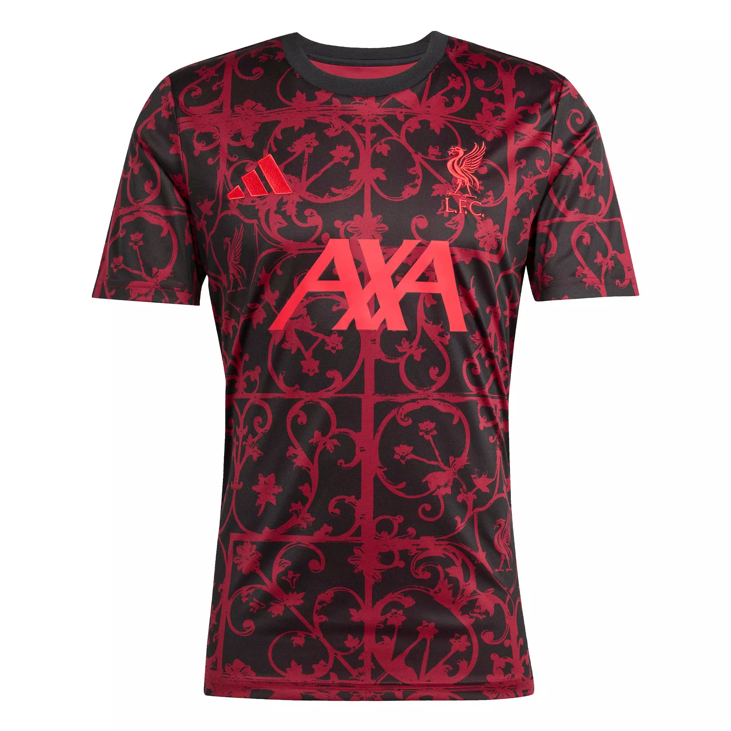 adidas Men's Liverpool FC 25/26 Pre-Match Jersey -Black/Red - BLACK/RED