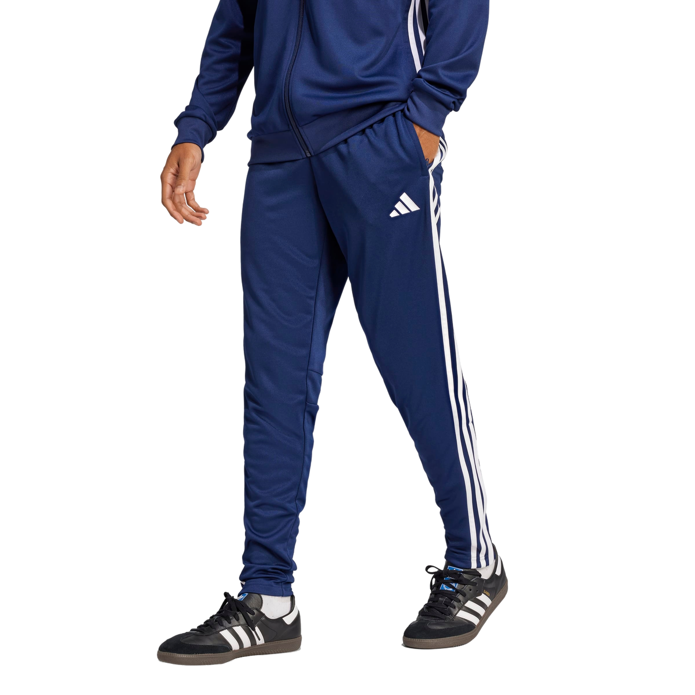 adidas Men's Tiro 25 Essentials Training Tracksuit Bottoms - Blue - BLUE Thumbnail View 1