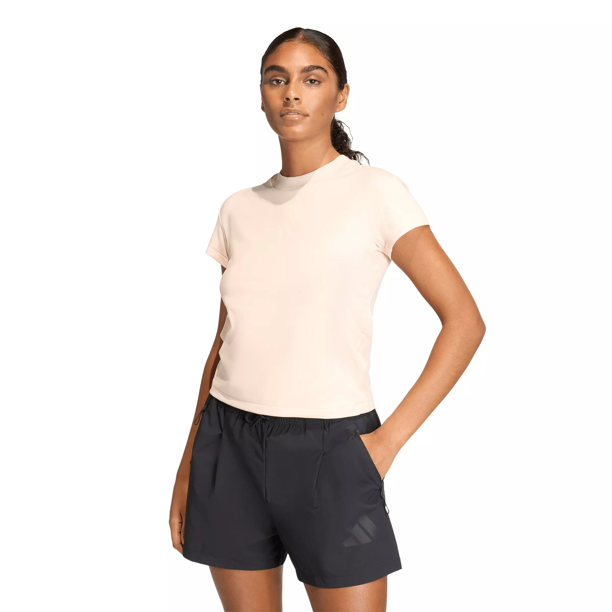 adidas Women's Z.N.E. Baby T-Shirt - Light Pink - LIGHT PINK