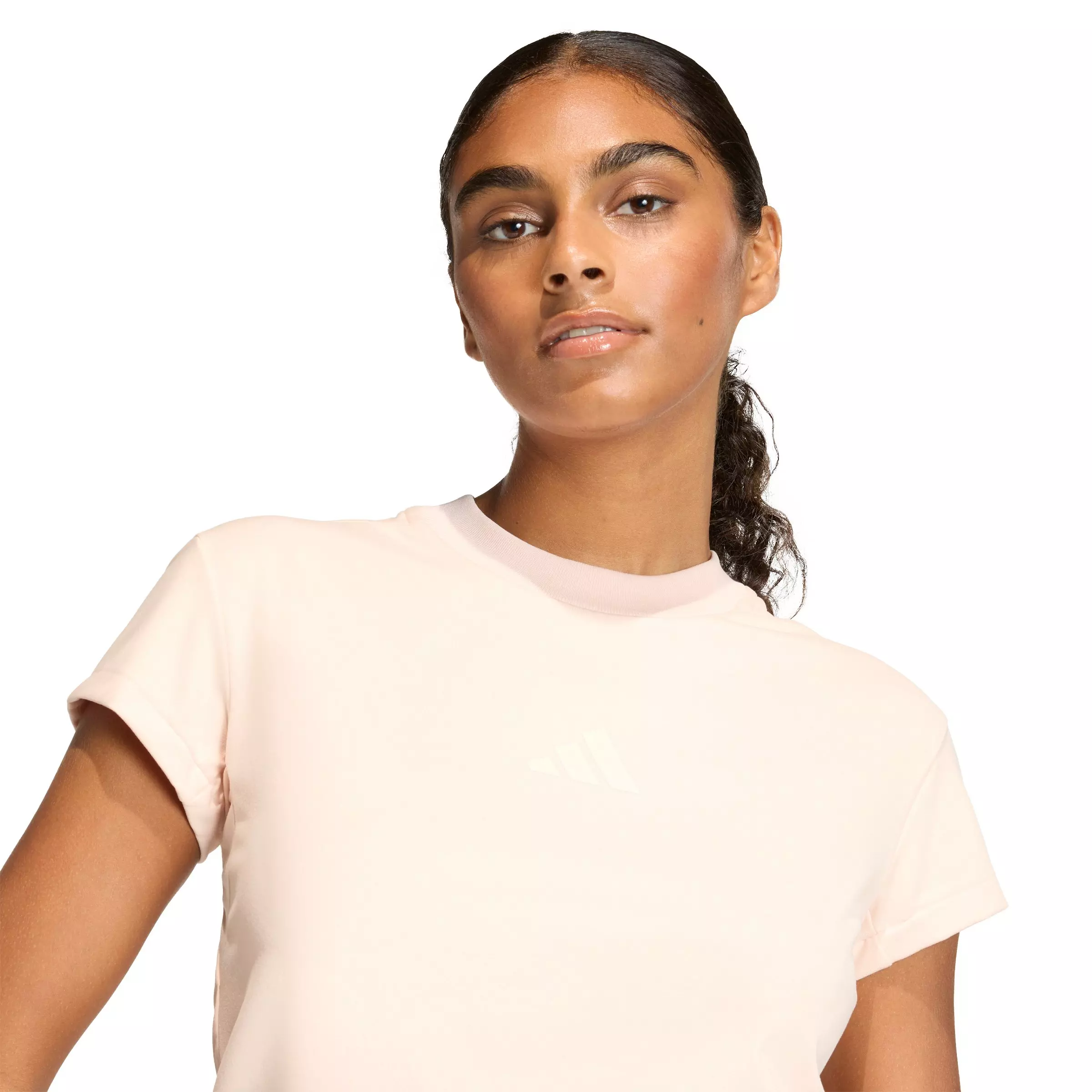 adidas Women's Z.N.E. Baby T-Shirt - Light Pink - LIGHT PINK
