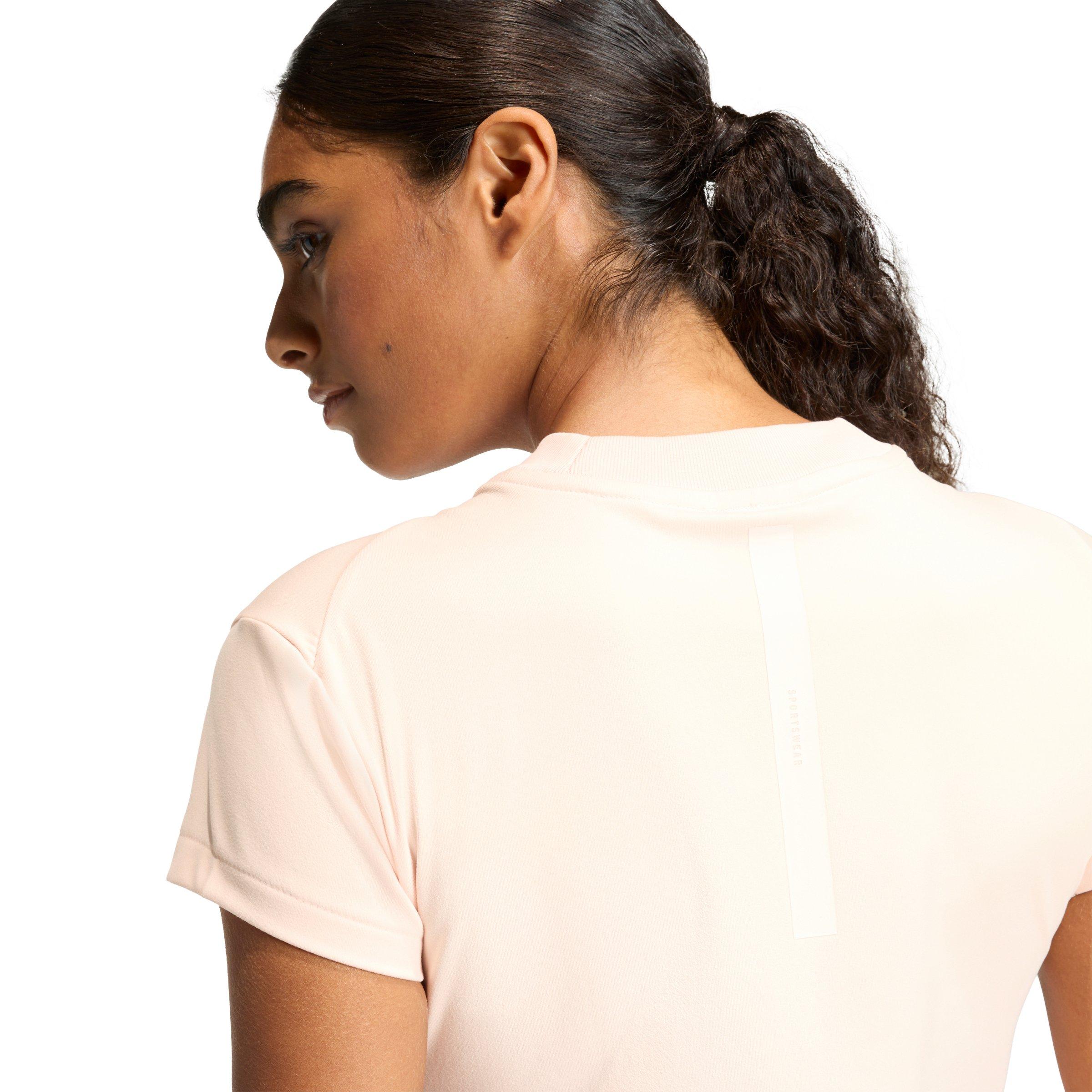 adidas Women's Z.N.E. Baby T-Shirt - Light Pink - LIGHT PINK Thumbnail View 4