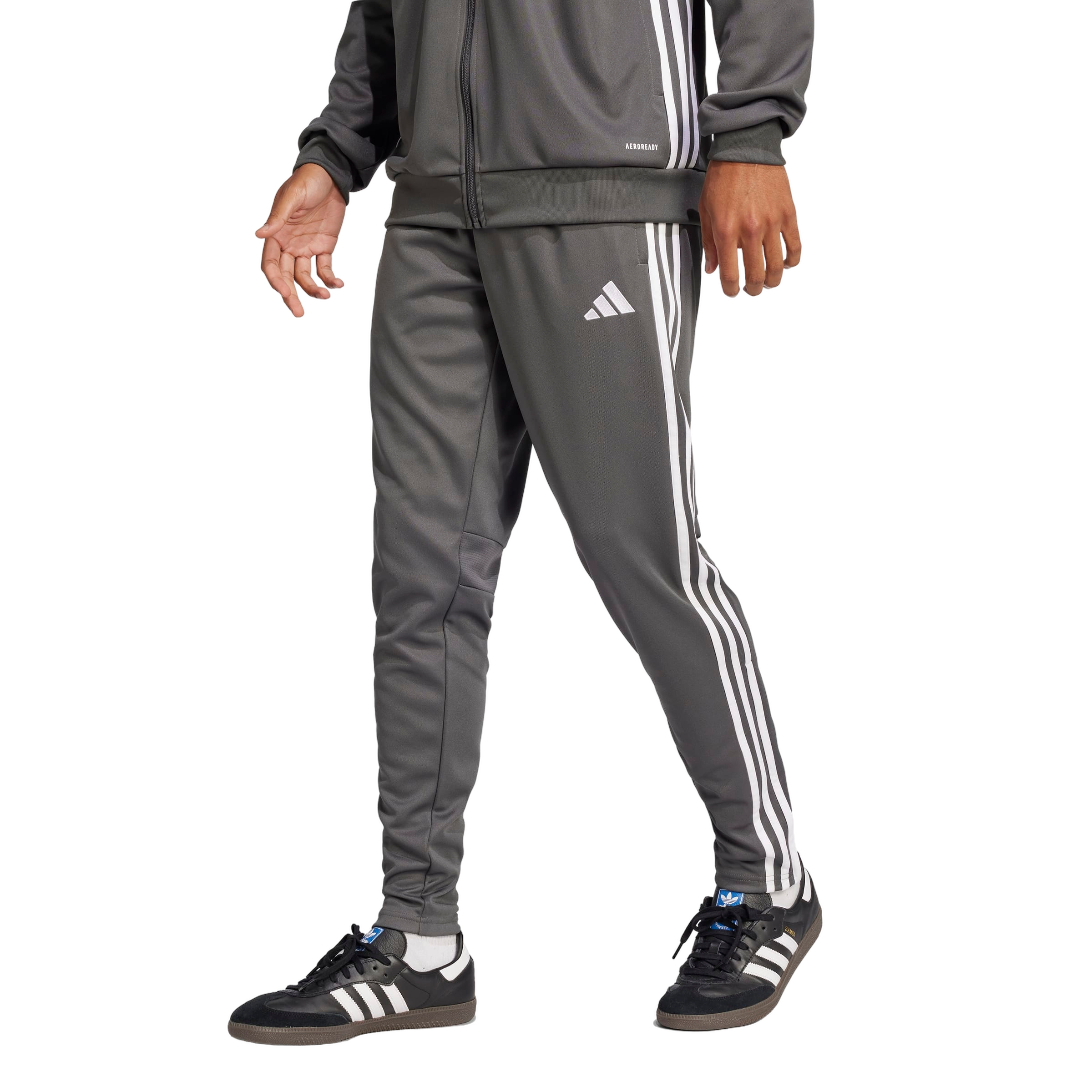 adidas Men's Tiro 25 Essentials Training Tracksuit Bottoms -Dk Grey - GREY Thumbnail View 1