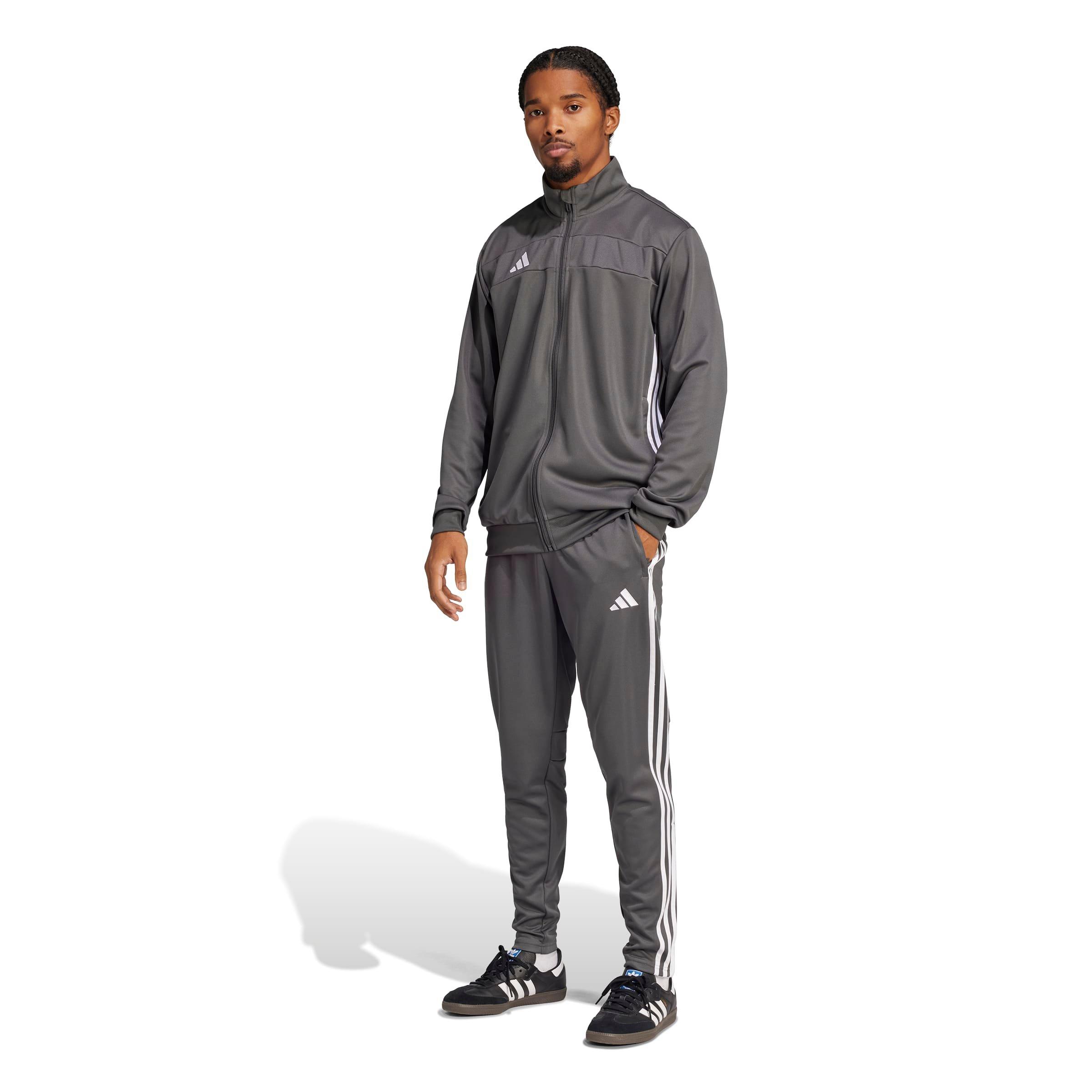 adidas Men's Tiro 25 Essentials Training Tracksuit Bottoms - Dk Grey - GREY Thumbnail View 6