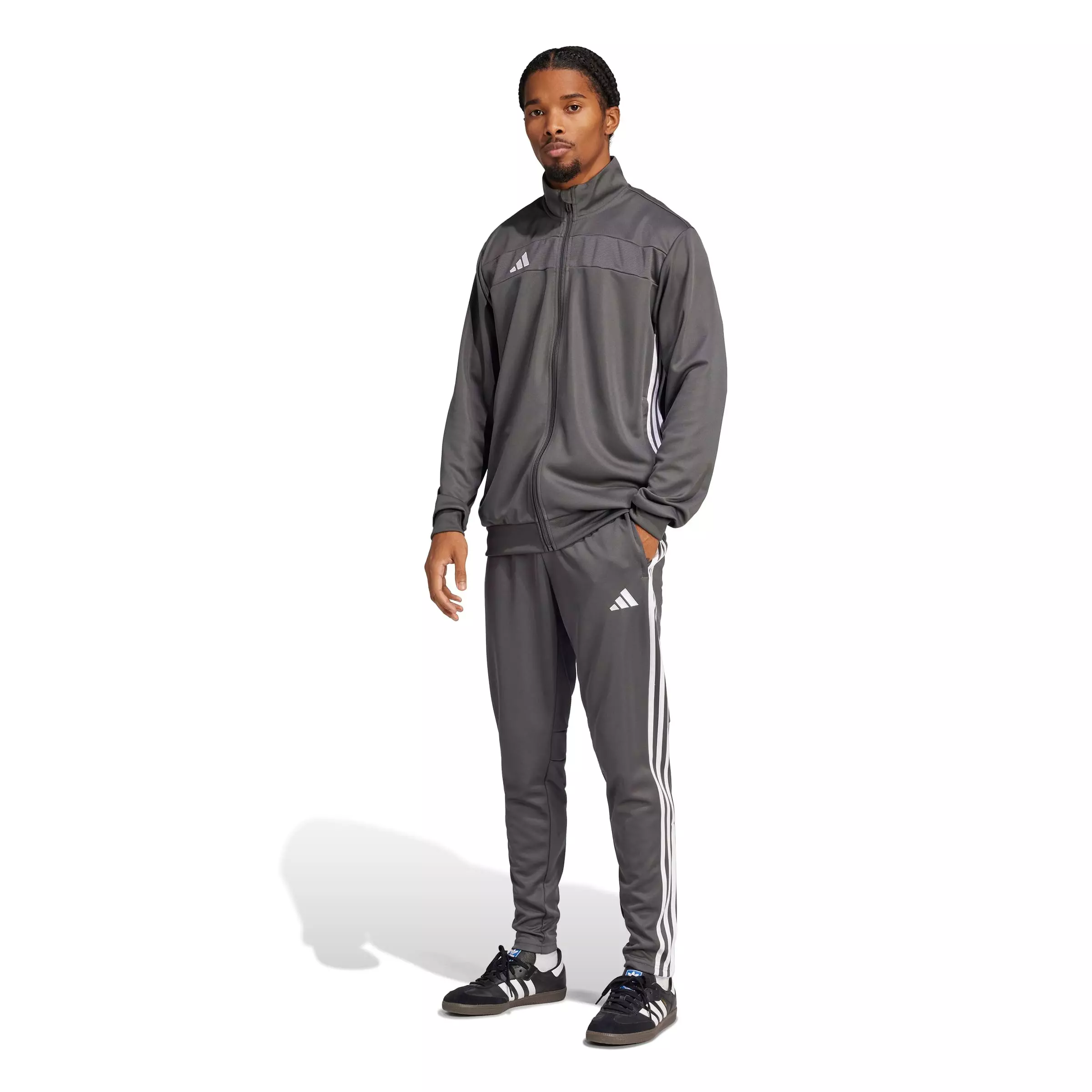 adidas Men's Tiro 25 Essentials Training Tracksuit Bottoms - Dk Grey - GREY