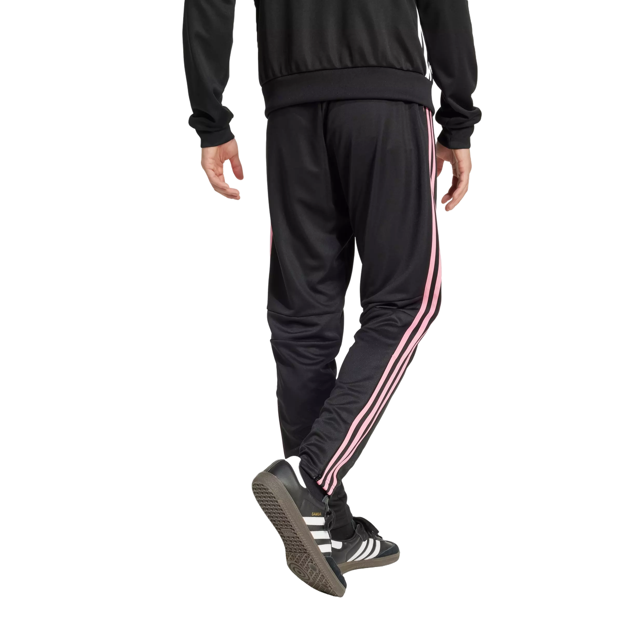 adidas Men's Tiro 25 Essentials Training Tracksuit Bottoms - Black/Pink - BLACK/PINK