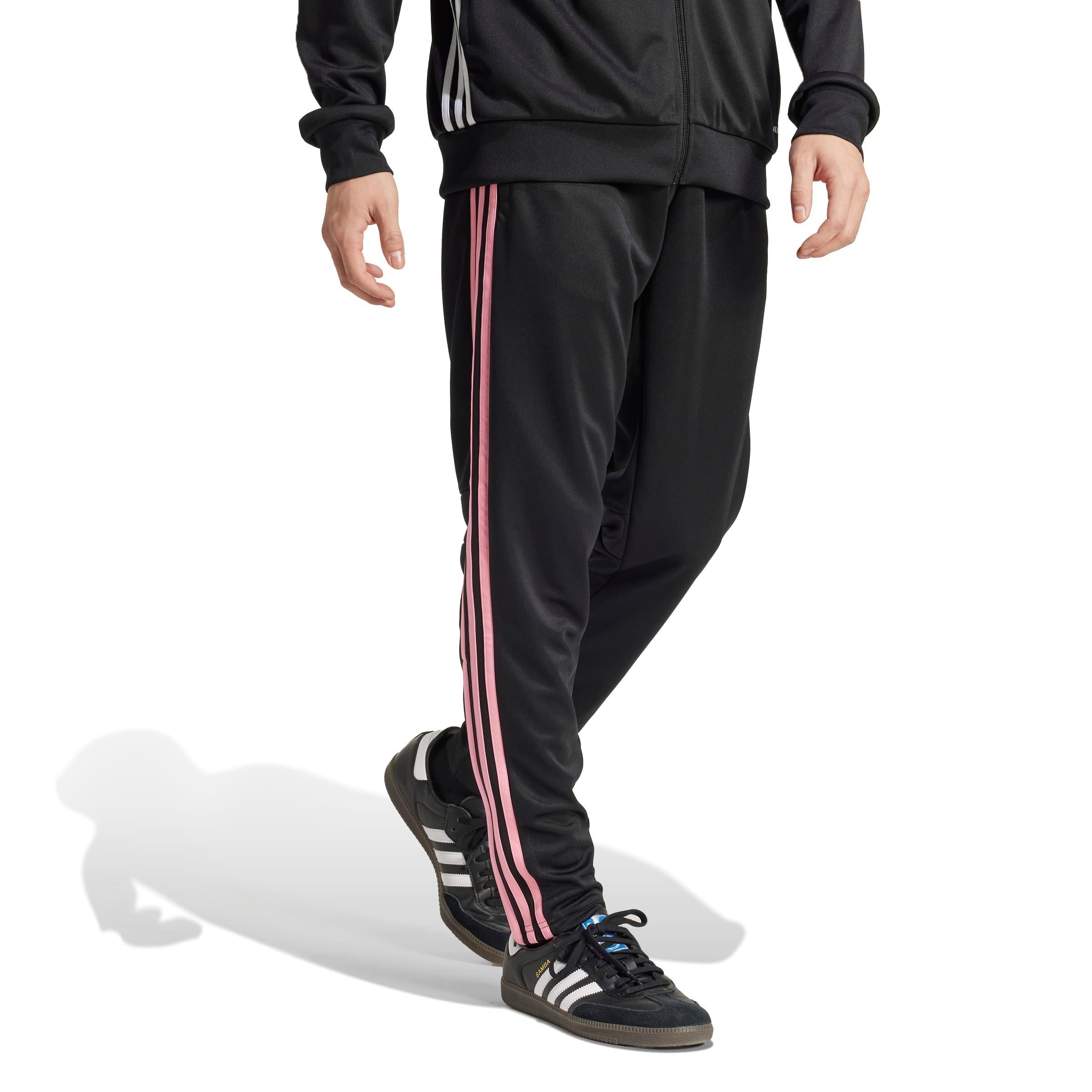 adidas Men's Tiro 25 Essentials Training Tracksuit Bottoms -Black/Pink - BLACK/PINK Thumbnail View 3