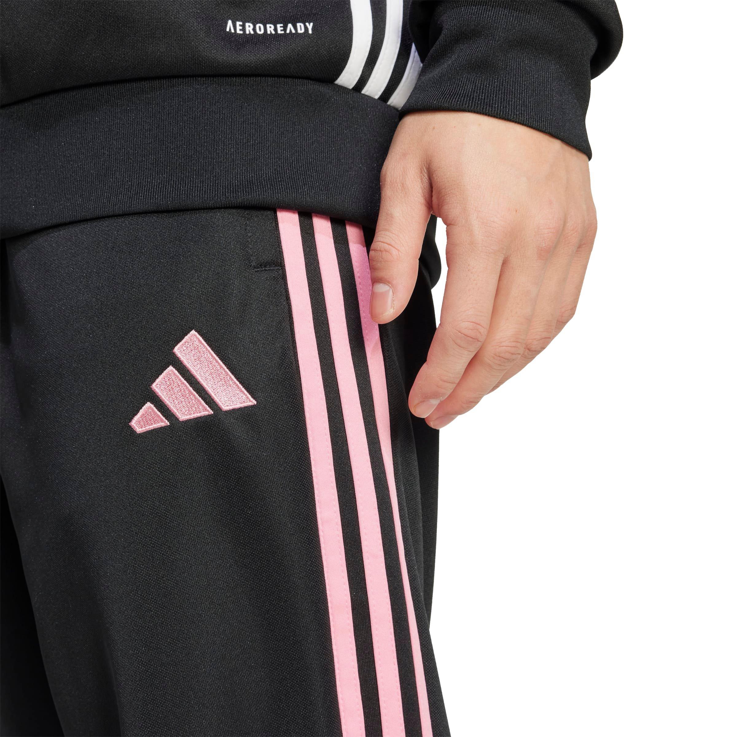 adidas Men's Tiro 25 Essentials Training Tracksuit Bottoms - Black/Pink - BLACK/PINK Thumbnail View 4