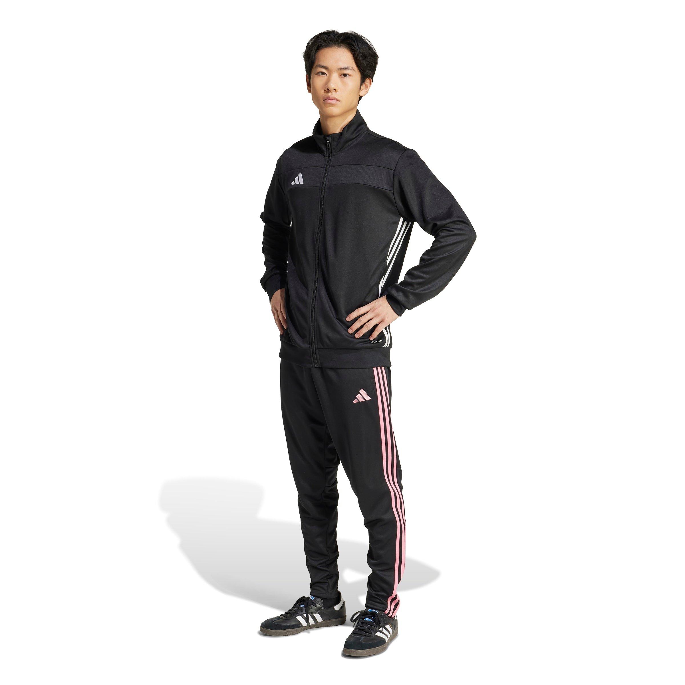 adidas Men's Tiro 25 Essentials Training Tracksuit Bottoms - Black/Pink - BLACK/PINK Thumbnail View 6