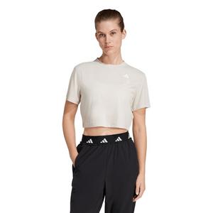 adidas Women's Train Essentials Boxy Workout Tee - Beige