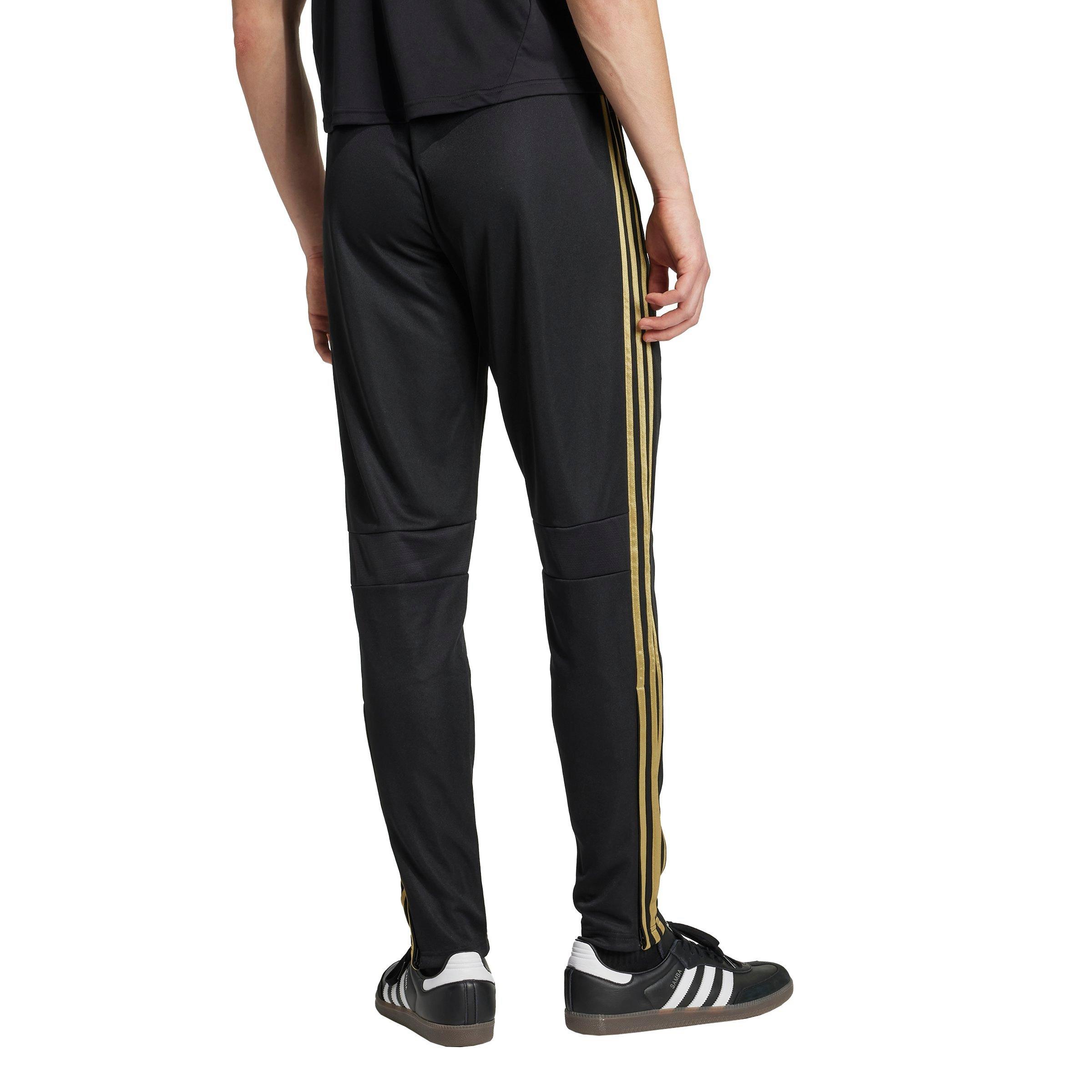adidas Men's Tiro 25 Essentials Training Tracksuit Bottoms -Black/Gold - BLACK/GOLD Thumbnail View 2