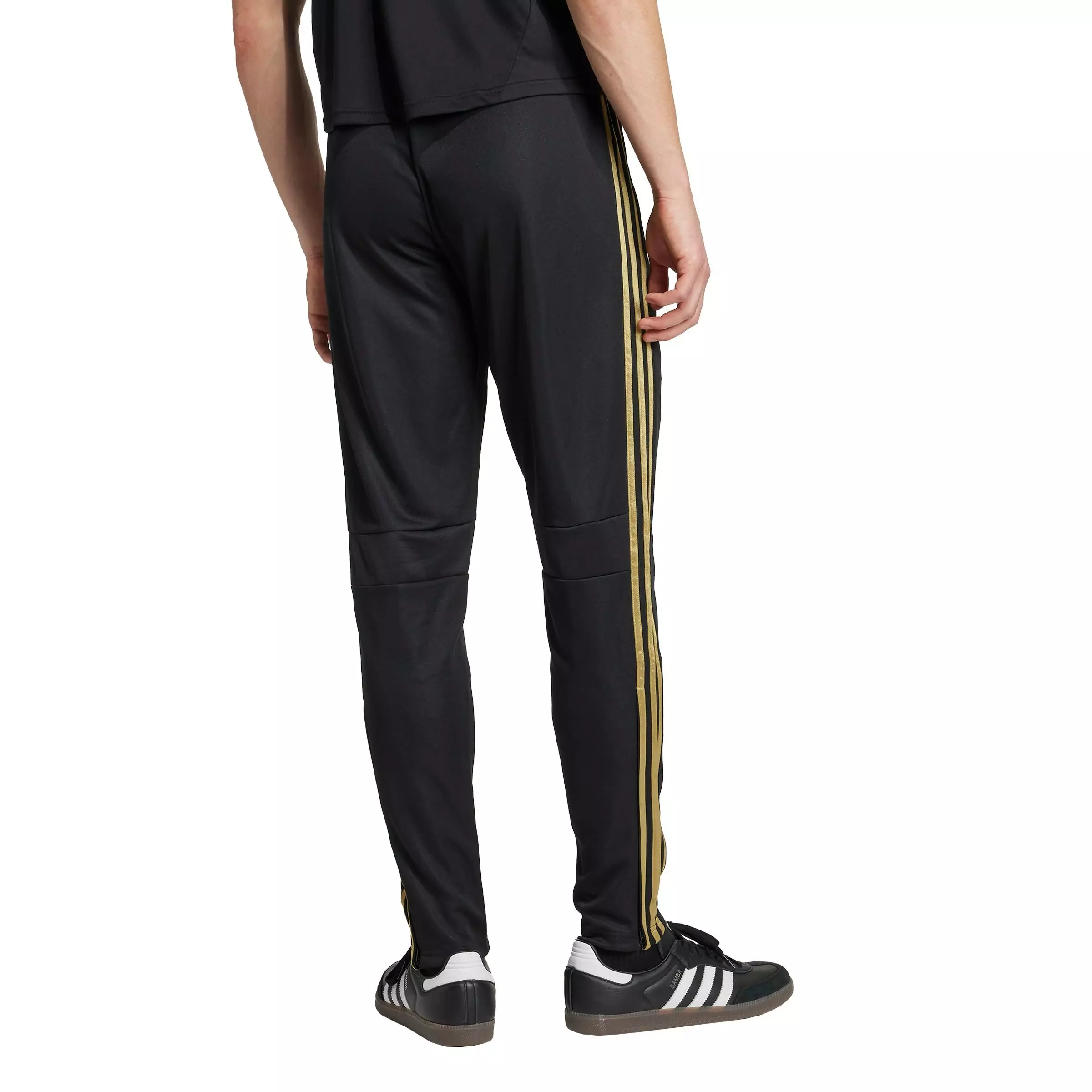 adidas Men's Tiro 25 Essentials Training Tracksuit Bottoms -Black/Gold - BLACK/GOLD