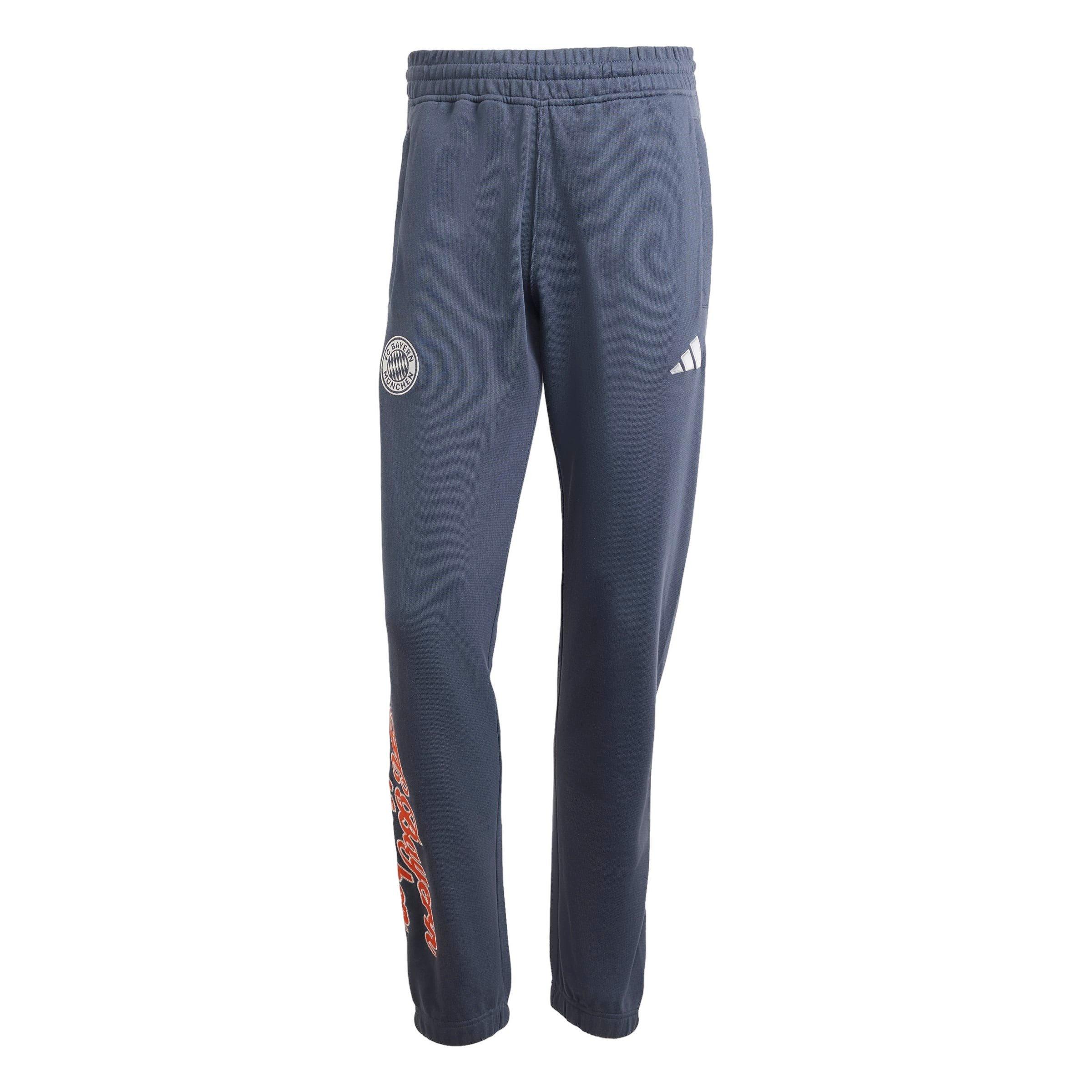 adidas Men's FC Bayern US Pack Tracksuit Bottoms - Grey - GREY Thumbnail View 7