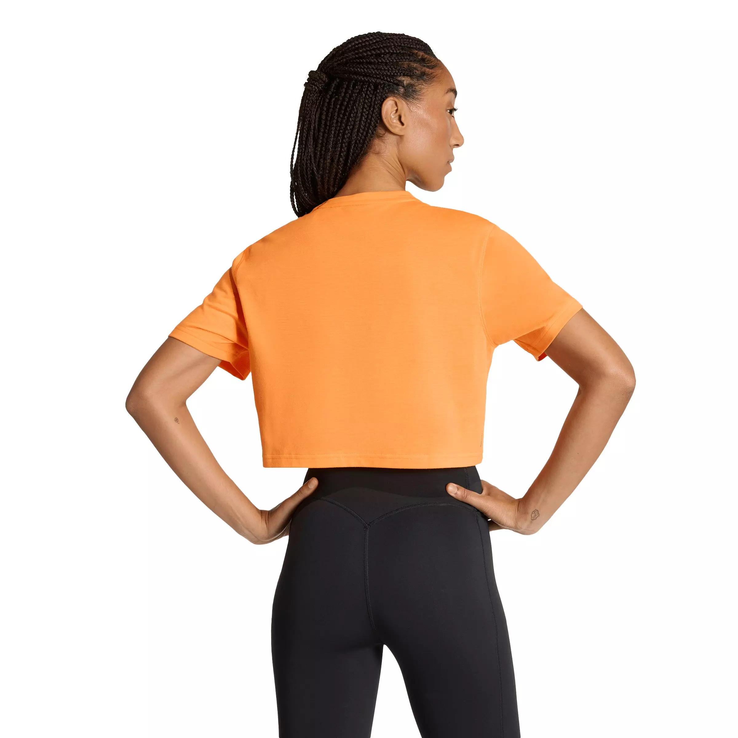 adidas Women's Train Essentials Boxy Workout Tee - Orange - ORANGE