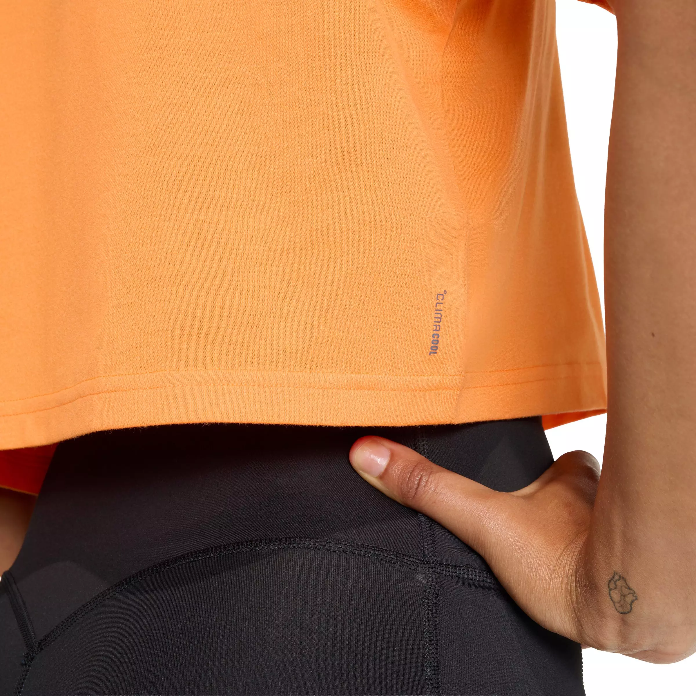 adidas Women's Train Essentials Boxy Workout Tee - Orange - ORANGE