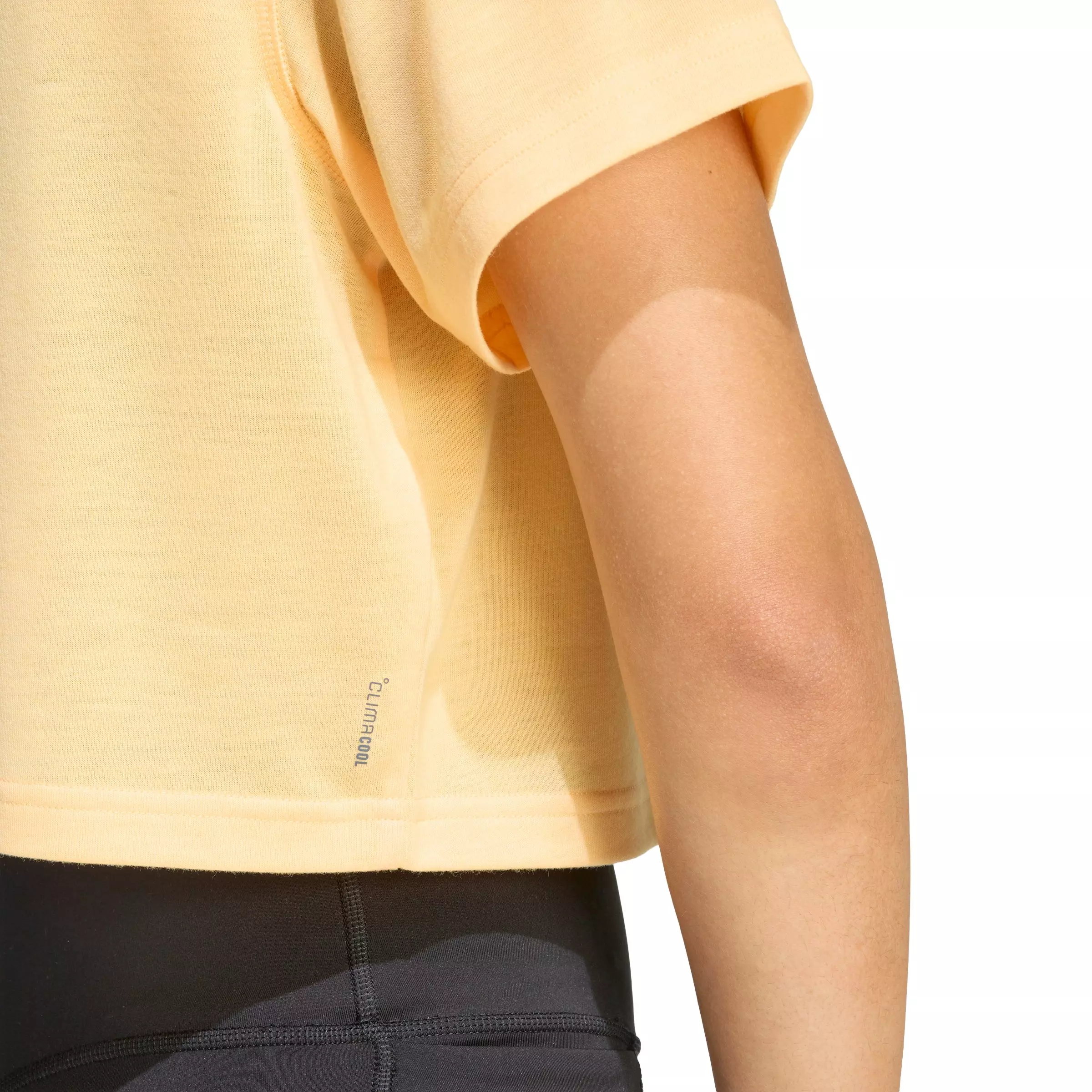 adidas Women's Train Essentials Boxy Workout Tee - Light Orange - LIGHT ORANGE