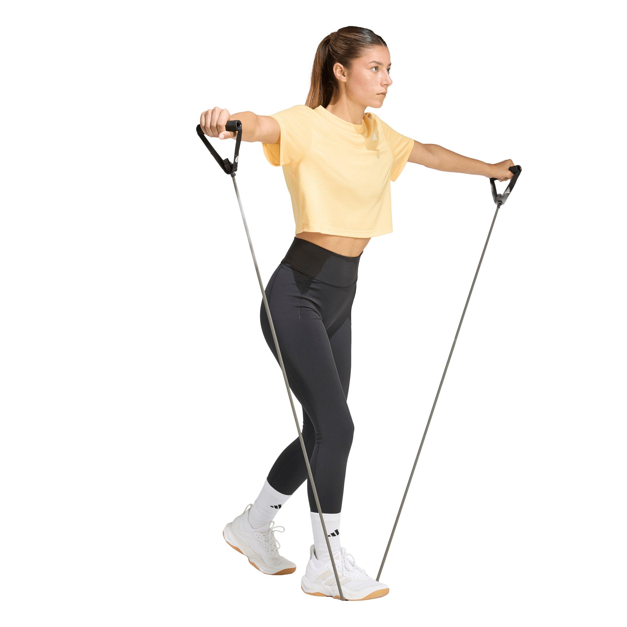 adidas Women's Train Essentials Boxy Workout Tee - Light Orange - LIGHT ORANGE Thumbnail View 5