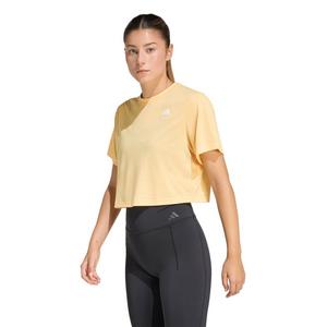 adidas Women's Train Essentials Boxy Workout Tee - Light Orange