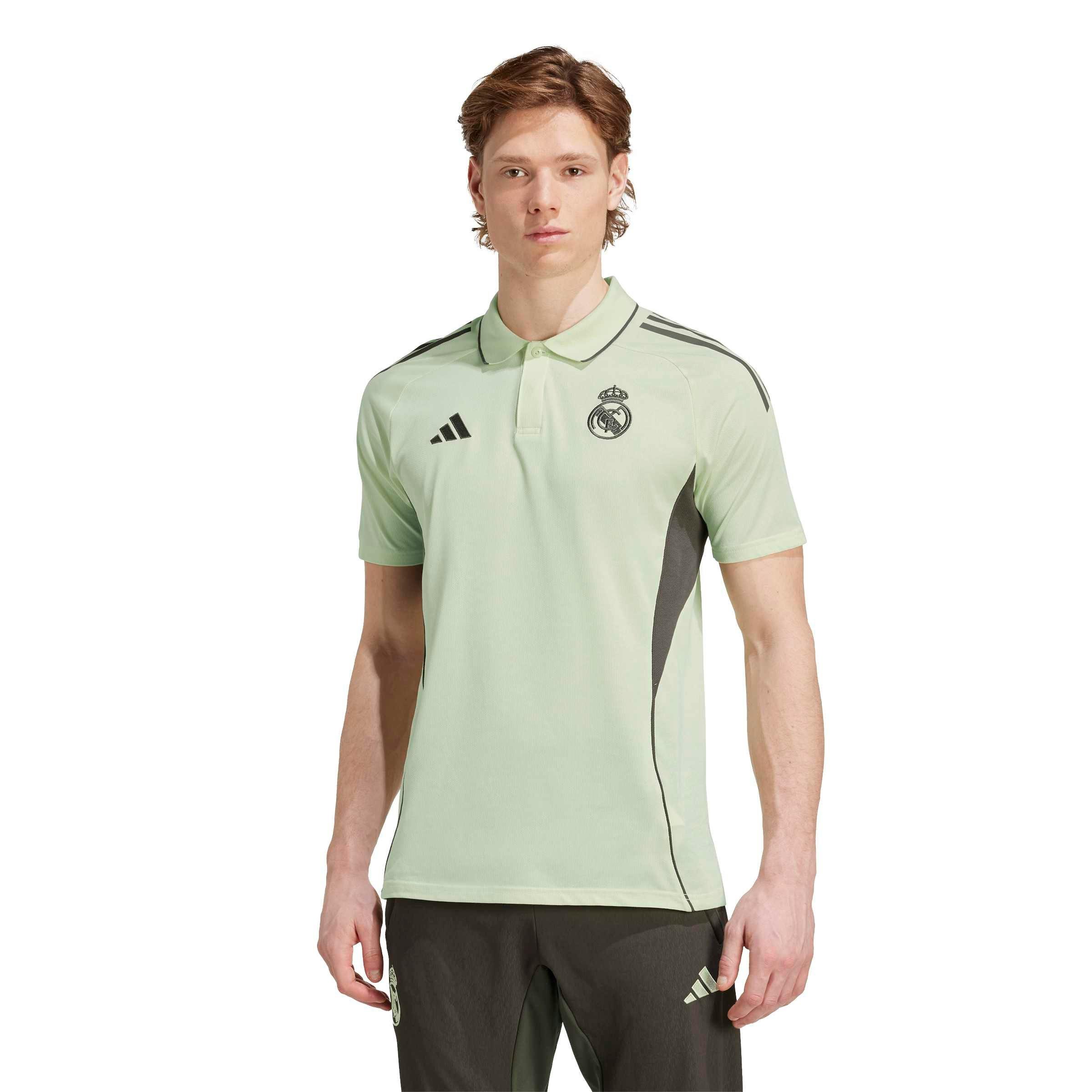 adidas Men's Real Madrid Tiro 25 Competition Polo Shirt -Lt. Green - GREEN Thumbnail View 1