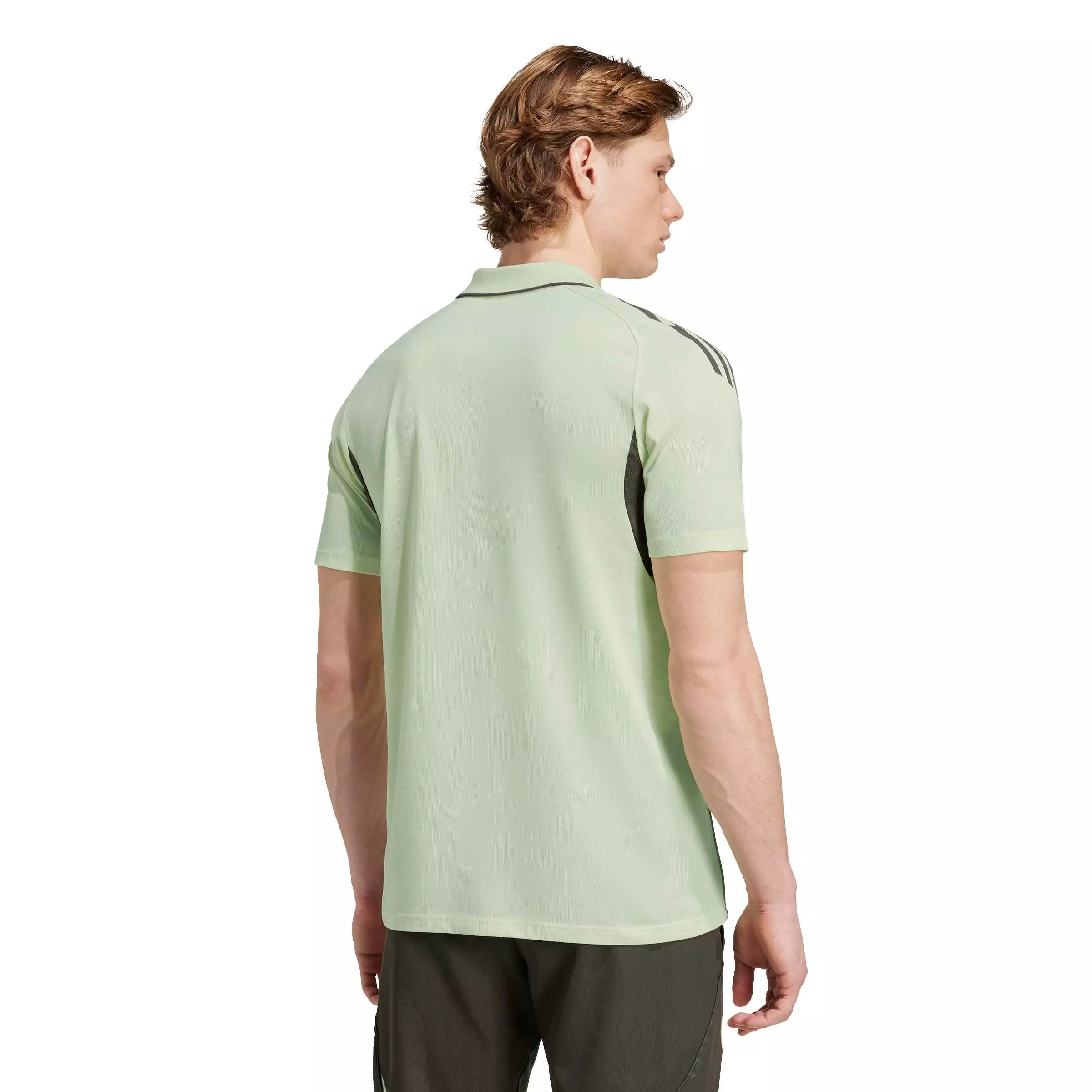 adidas Men's Real Madrid Tiro 25 Competition Polo Shirt -Lt. Green - GREEN
