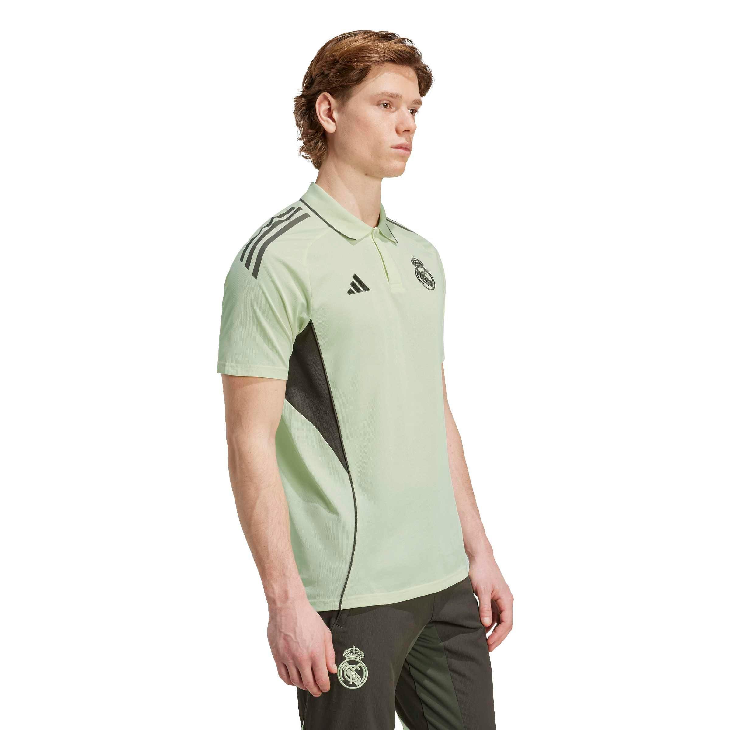 adidas Men's Real Madrid Tiro 25 Competition Polo Shirt -Lt. Green - GREEN Thumbnail View 3