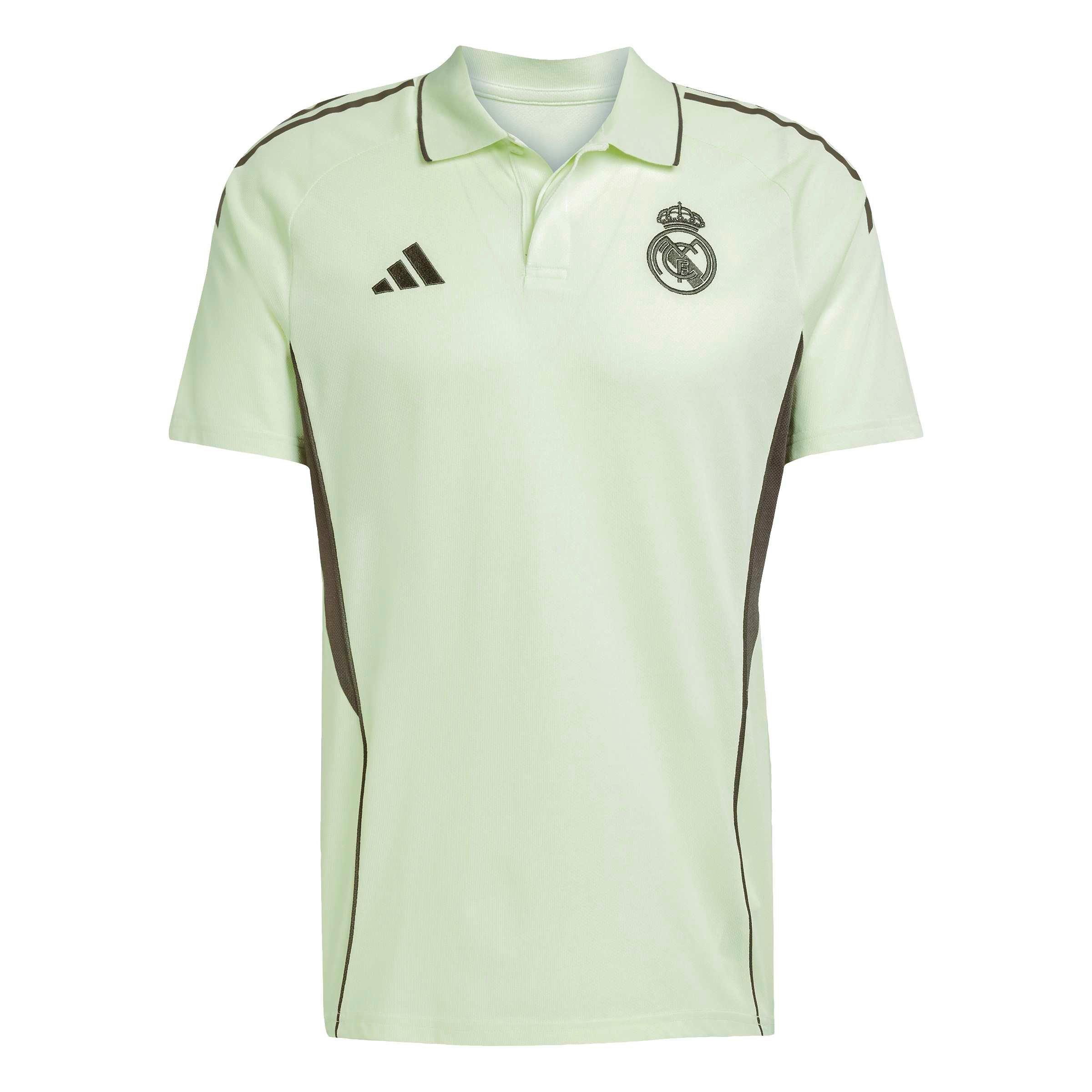 adidas Men's Real Madrid Tiro 25 Competition Polo Shirt -Lt. Green - GREEN Thumbnail View 7