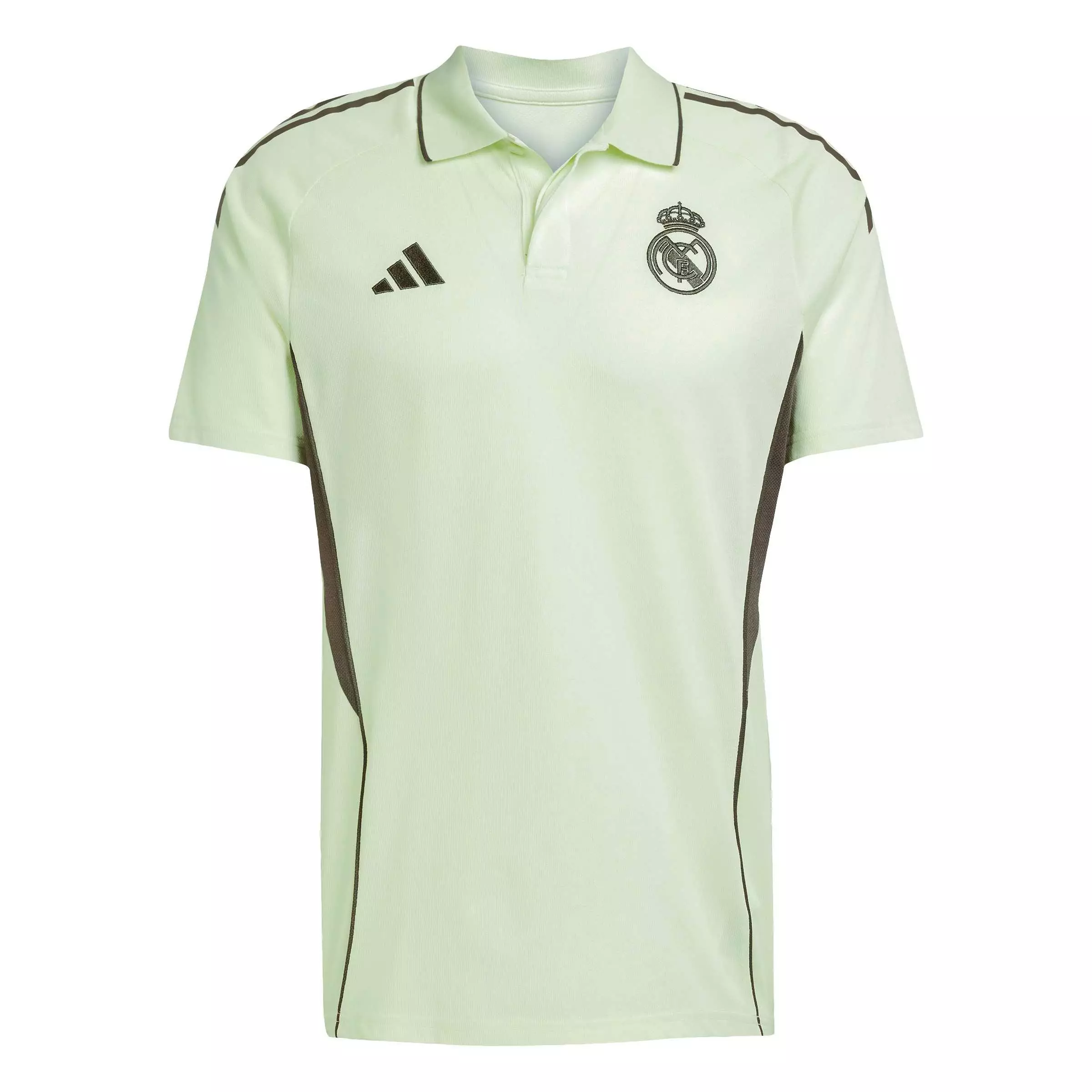 adidas Men's Real Madrid Tiro 25 Competition Polo Shirt -Lt. Green - GREEN