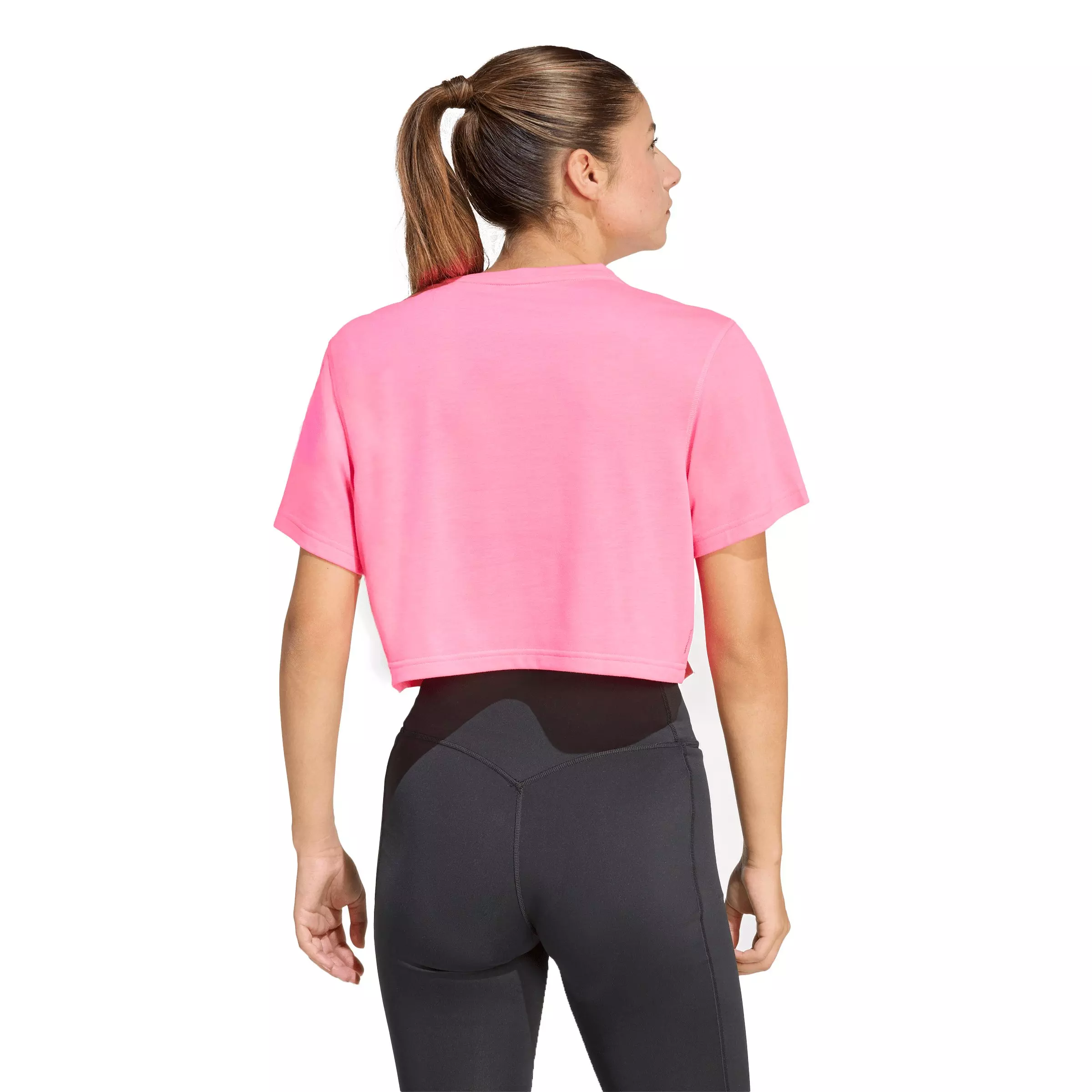 adidas Women's Train Essentials Boxy Workout Tee - Pink - PINK