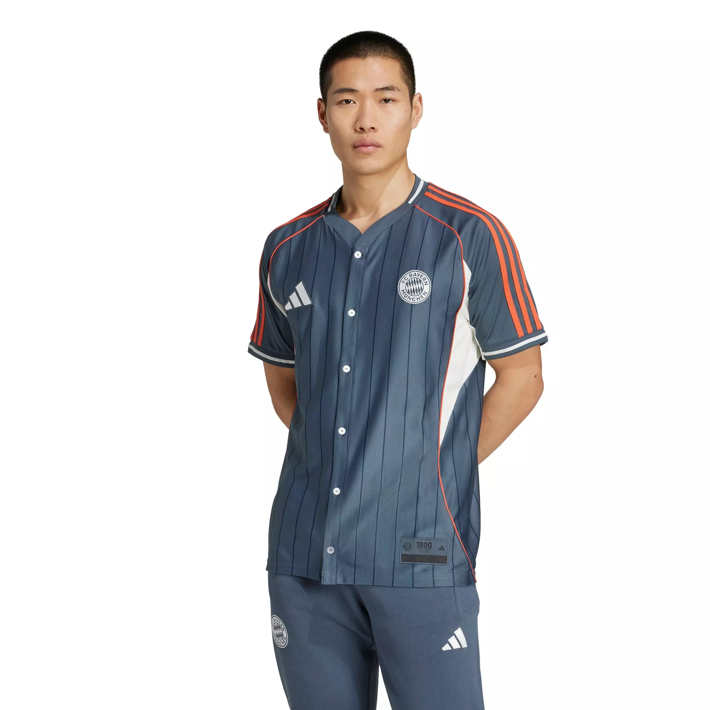 adidas Men's FC Bayern US Pack Shirt -Grey - GREY