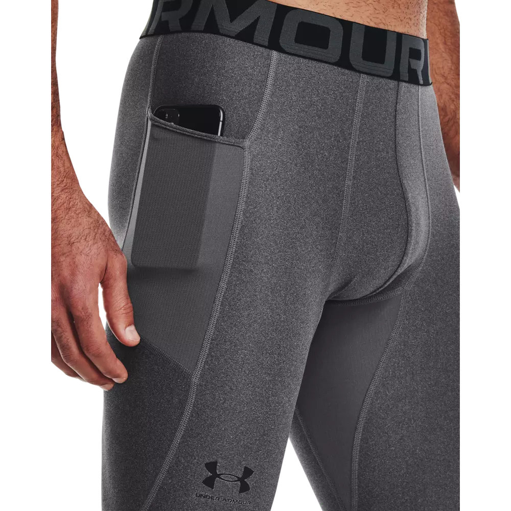 Under Armour Men's Grey HeatGear Armour Leggings - GREY
