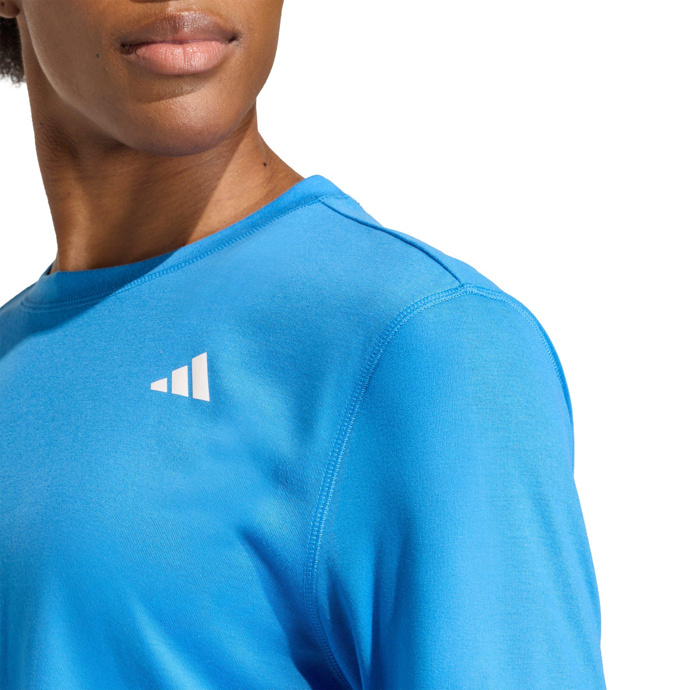 adidas Women's Train Essentials Boxy Workout Tee - Blue - BLUE Thumbnail View 3