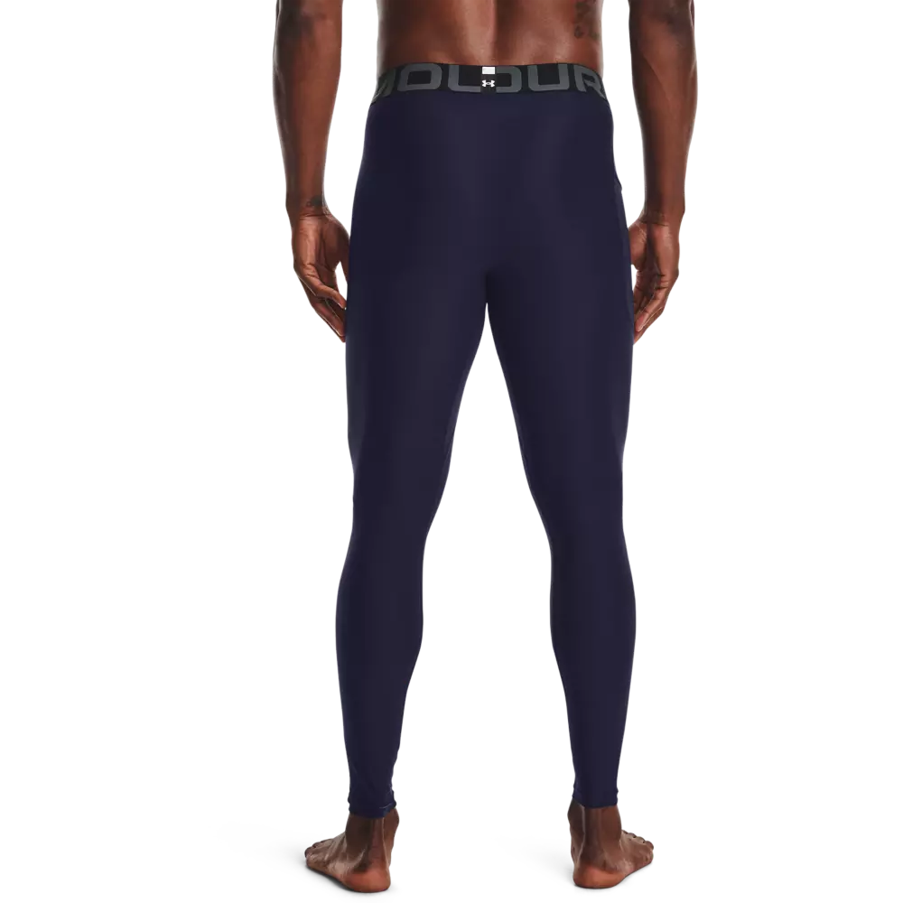 Under Armour Men's Navy HeatGear Armour Leggings - NAVY