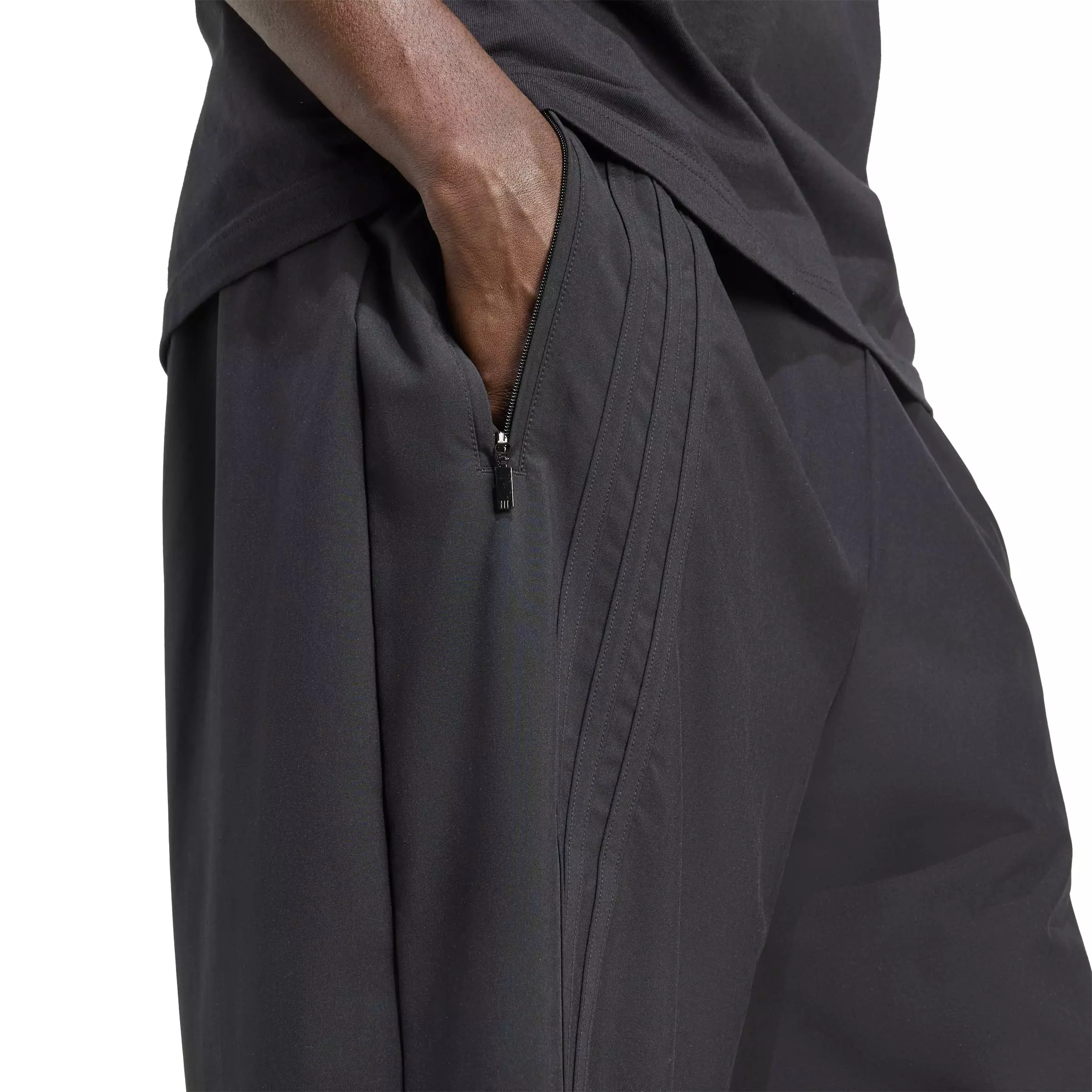 adidas Originals Men's Firebird Oversized Nylon Shorts - Black - BLACK