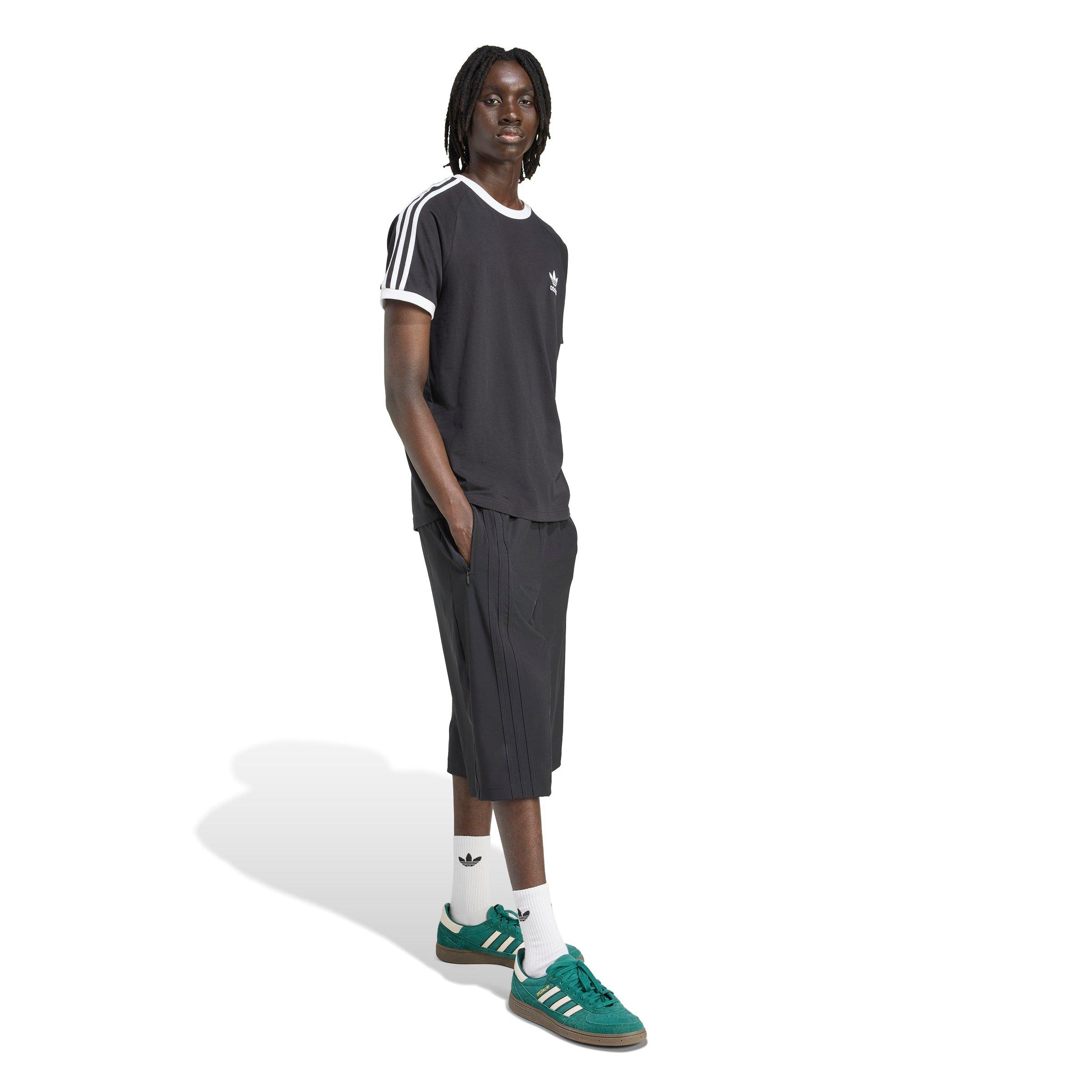adidas Originals Men's Firebird Oversized Nylon Shorts - Black - BLACK Thumbnail View 5