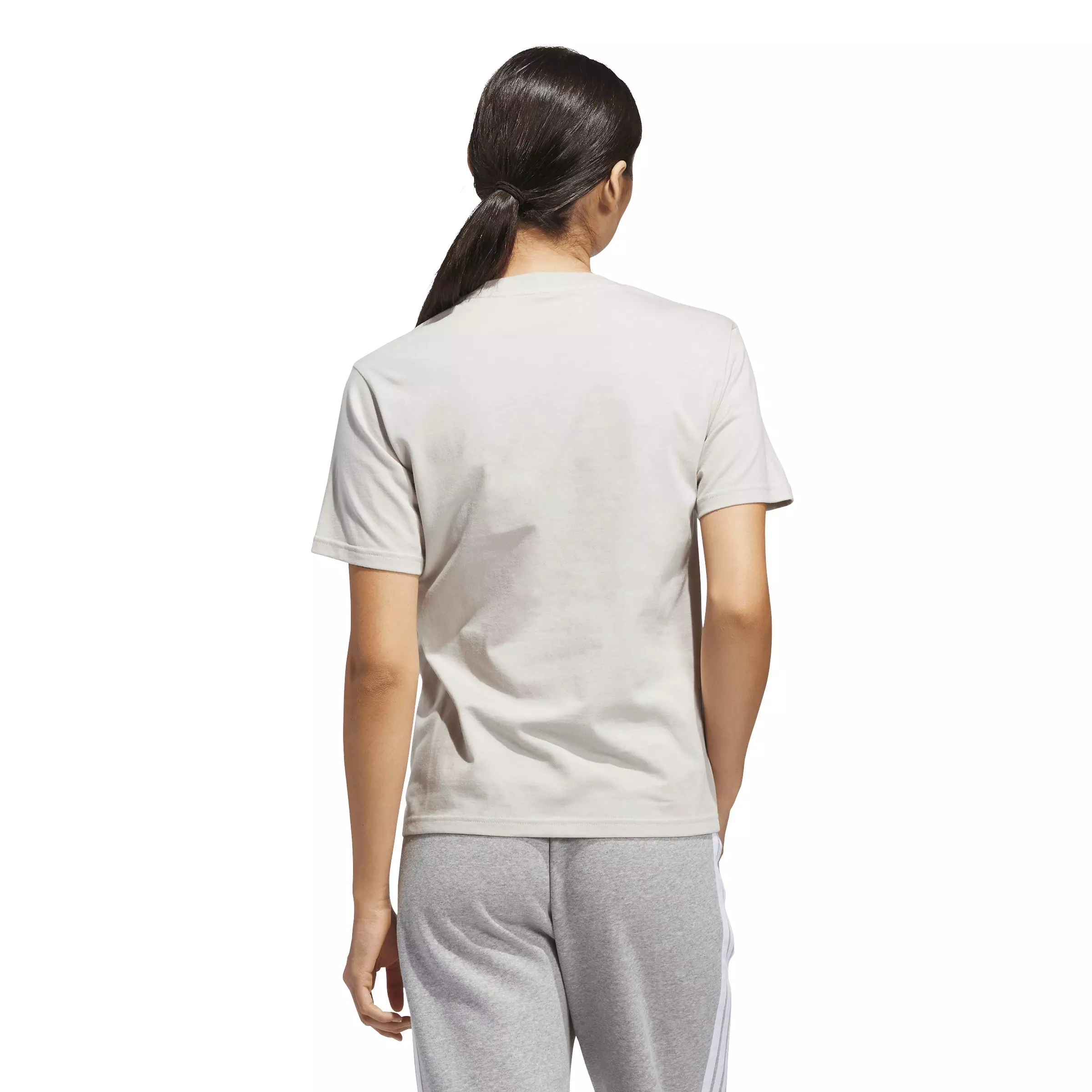 adidas Women's Western Florals Graphic T-Shirt - Beige - BEIGE