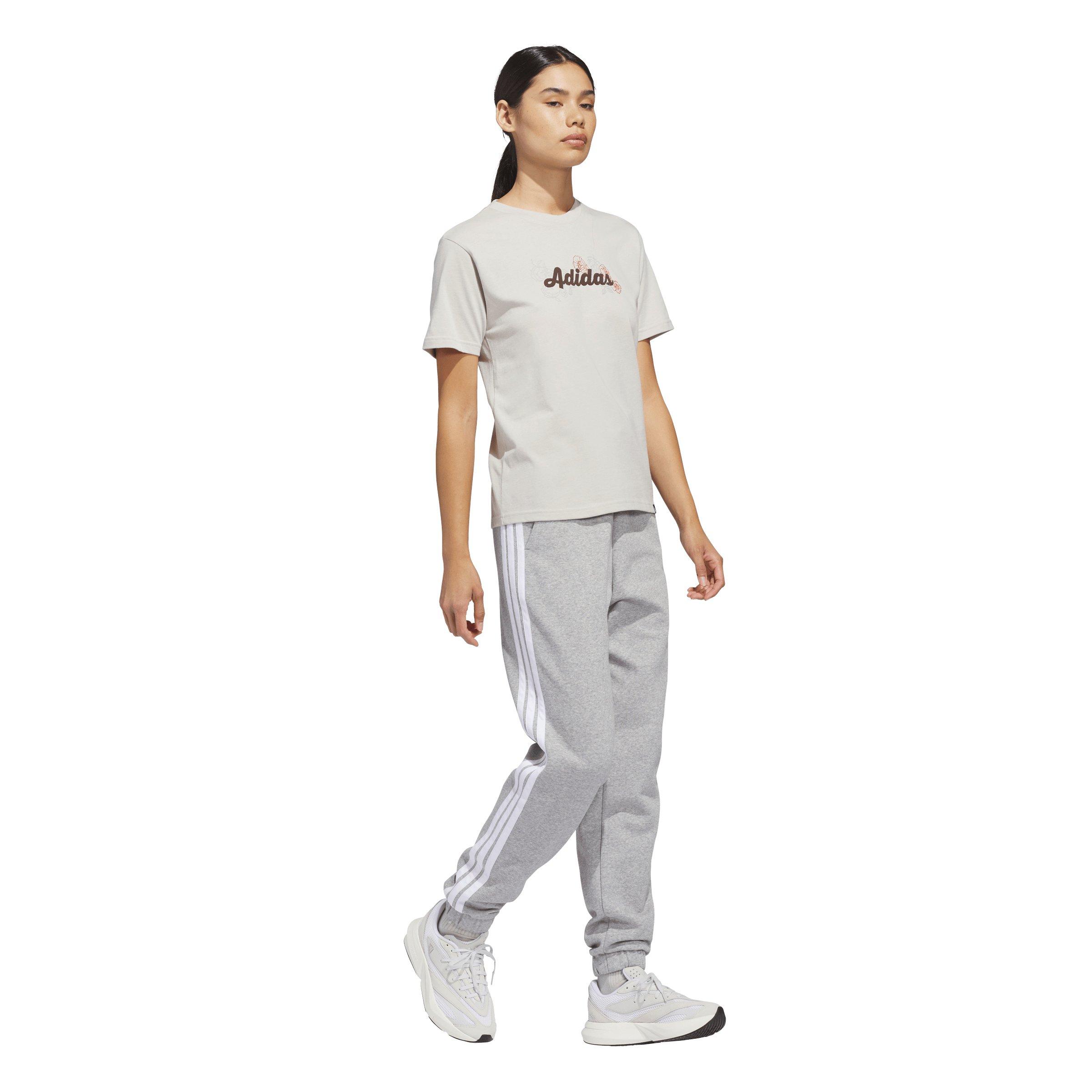 adidas Women's Western Florals Graphic T-Shirt - Beige - BEIGE Thumbnail View 5