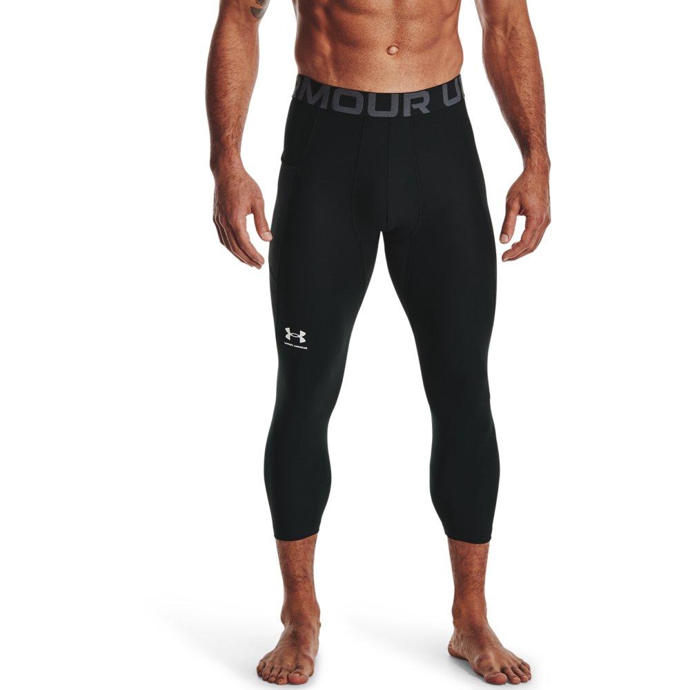 Under Armour Men's Black HeatGear&reg; Armour &frac34; Leggings - BLACK Thumbnail View 1