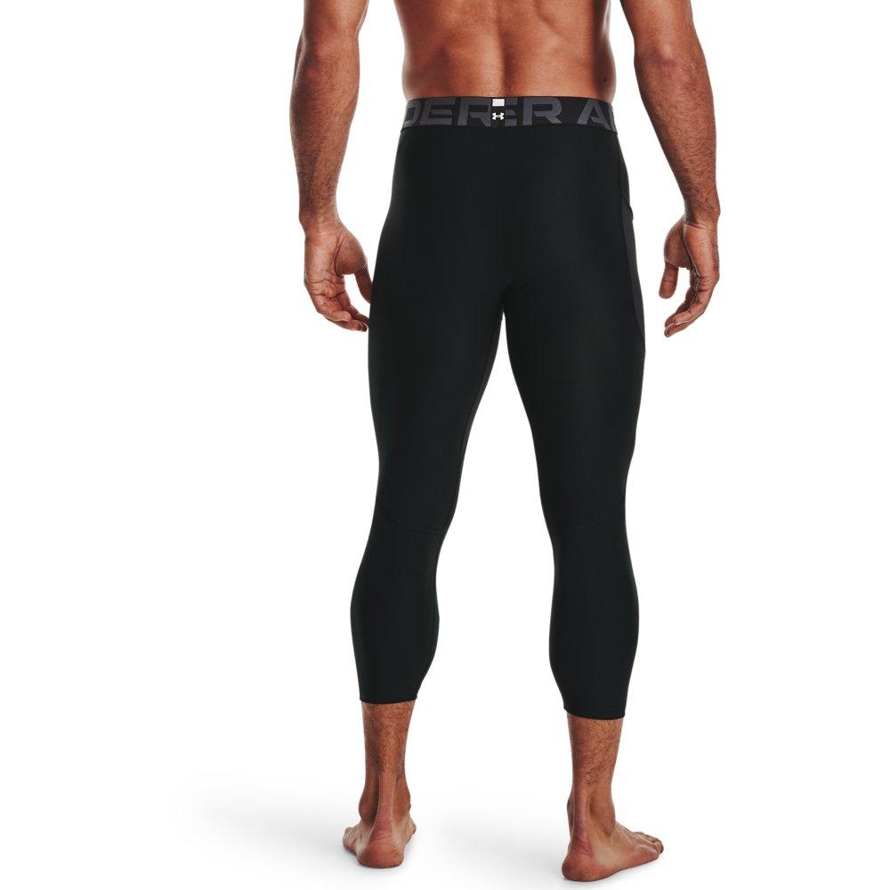 Under Armour Men's Black HeatGear&reg; Armour &frac34; Leggings - BLACK Thumbnail View 2