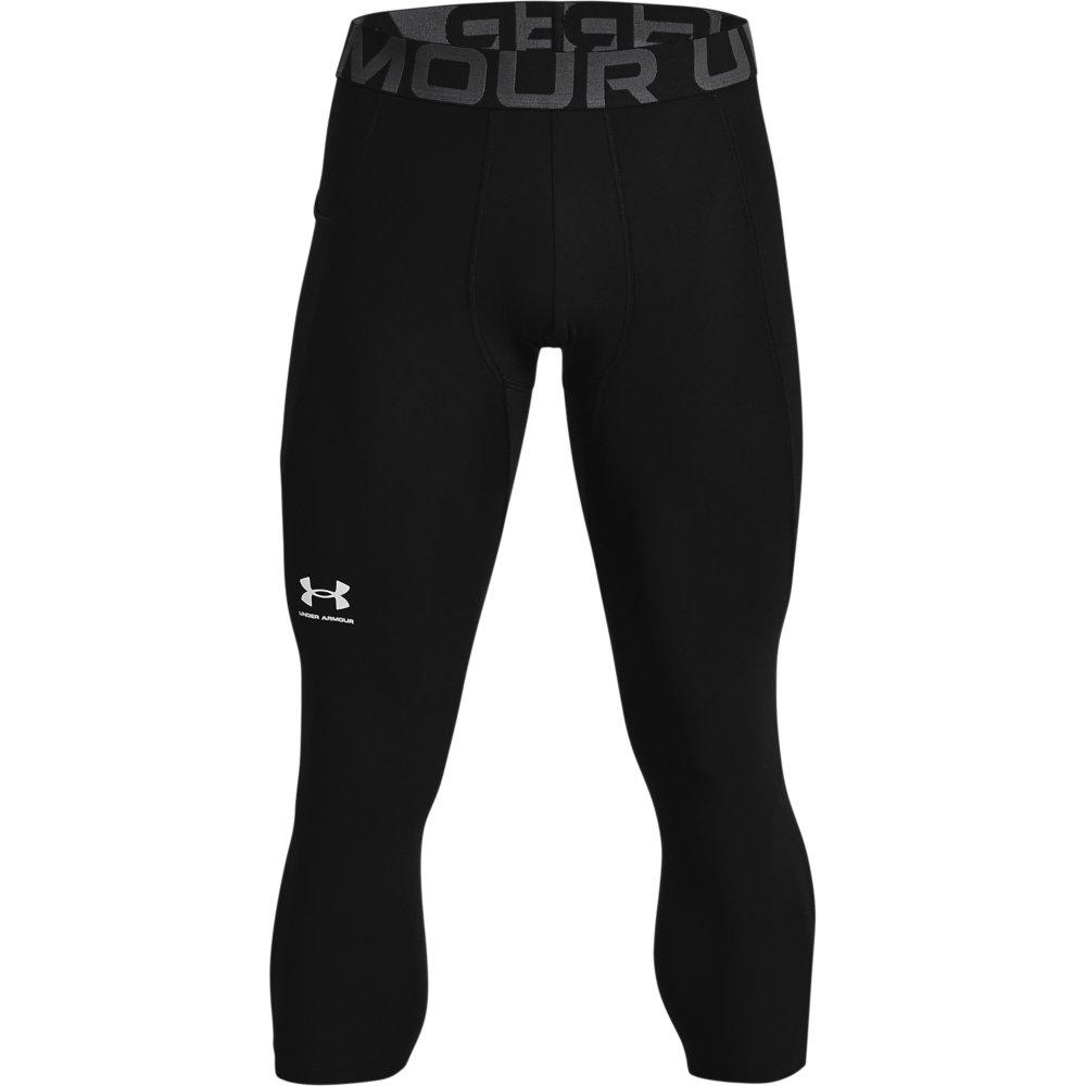 Under Armour Men's Black HeatGear&reg; Armour &frac34; Leggings - BLACK Thumbnail View 3